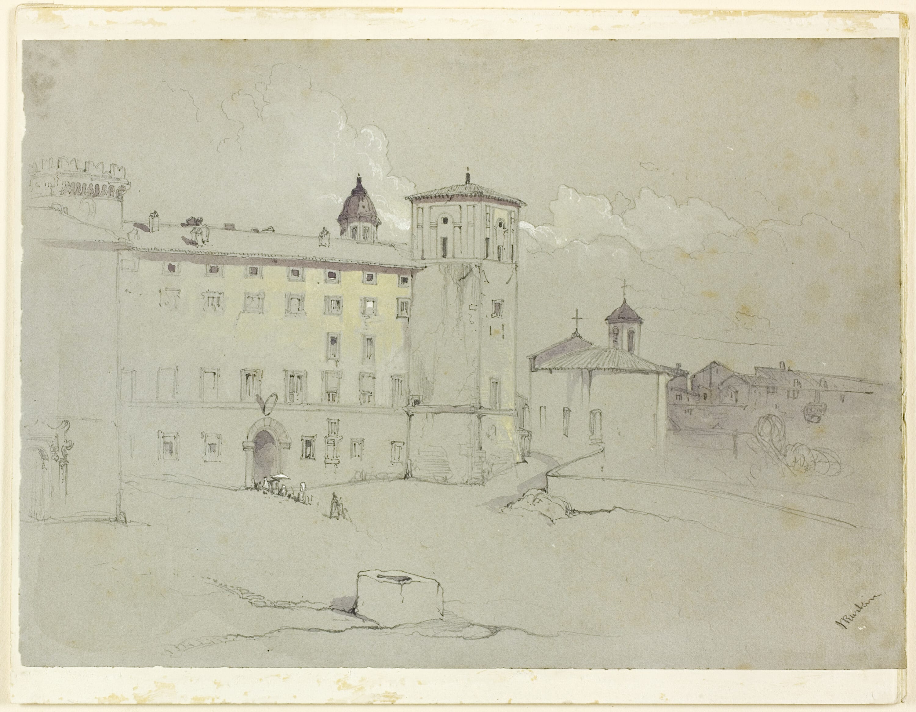 Viterbo by John Ruskin, c. 1840–49 — fine art print