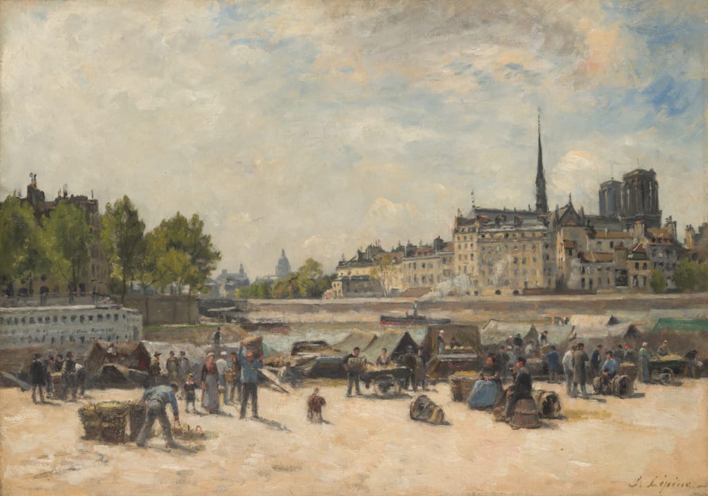 The Apple Market by Stanislas Lépine, c. 1880 — fine art print