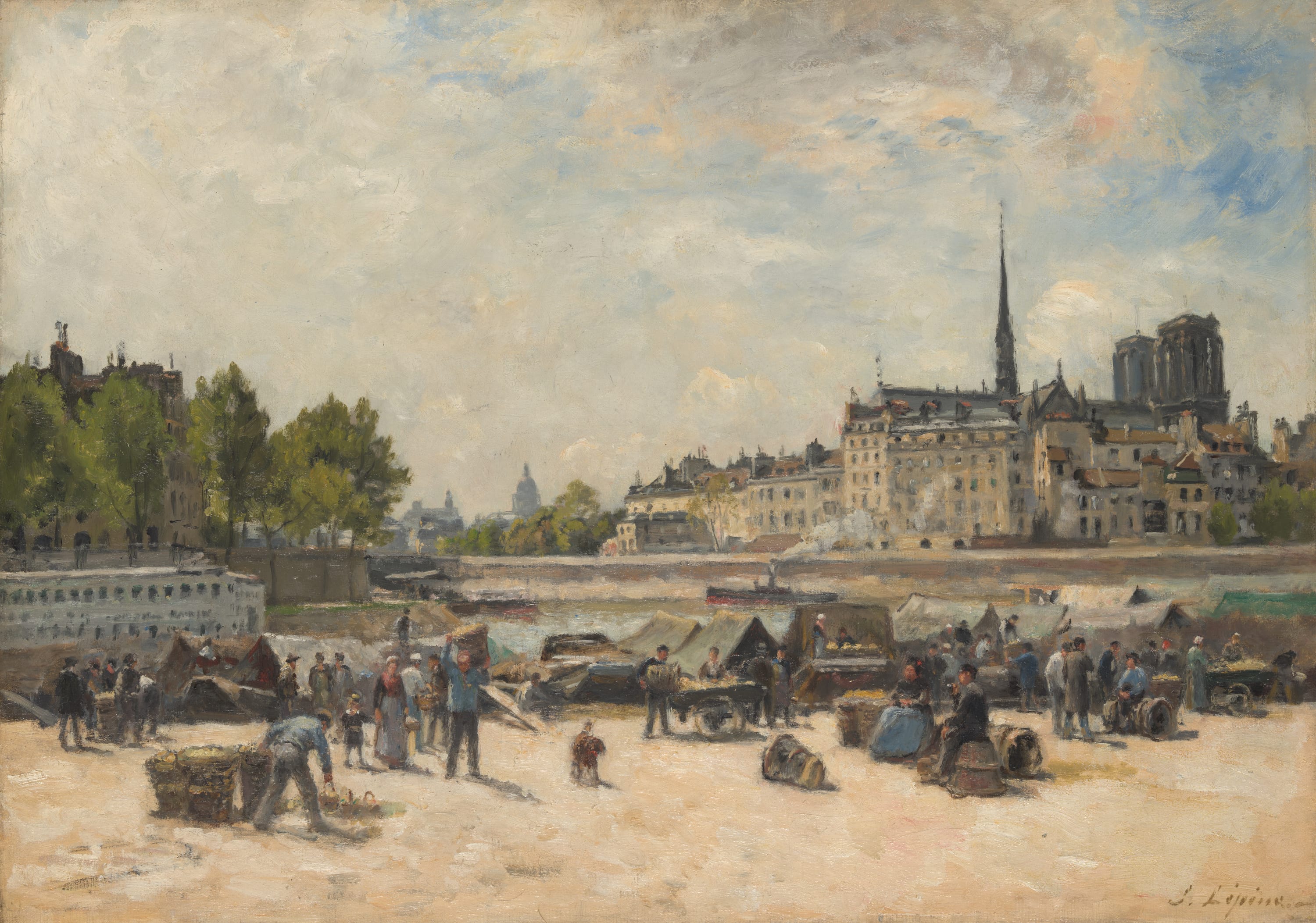 The Apple Market by Stanislas Lépine, c. 1880 — fine art print