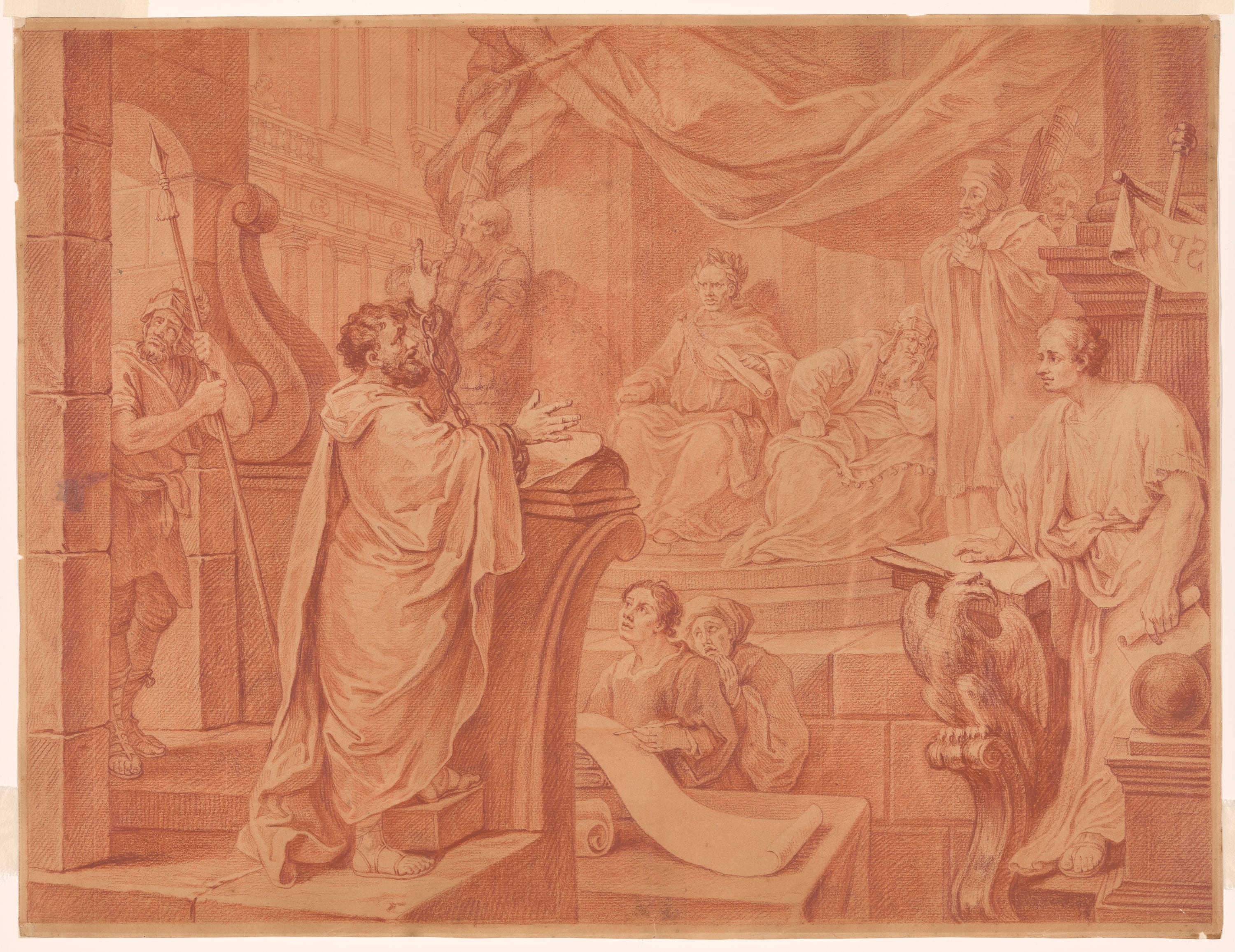 Paul Before Felix by William Hogarth, c. 1751 — fine art print