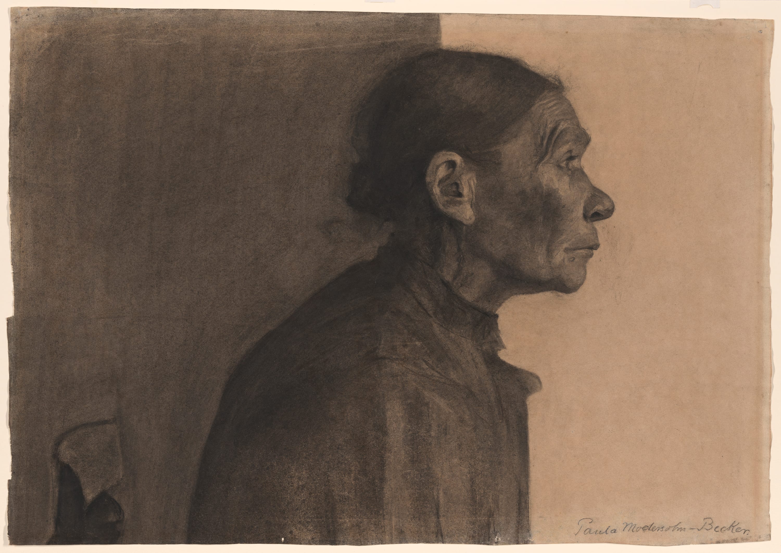 Woman in Profile, Turned Right by Paula Modersohn-Becker, 1898/99 — fine art print