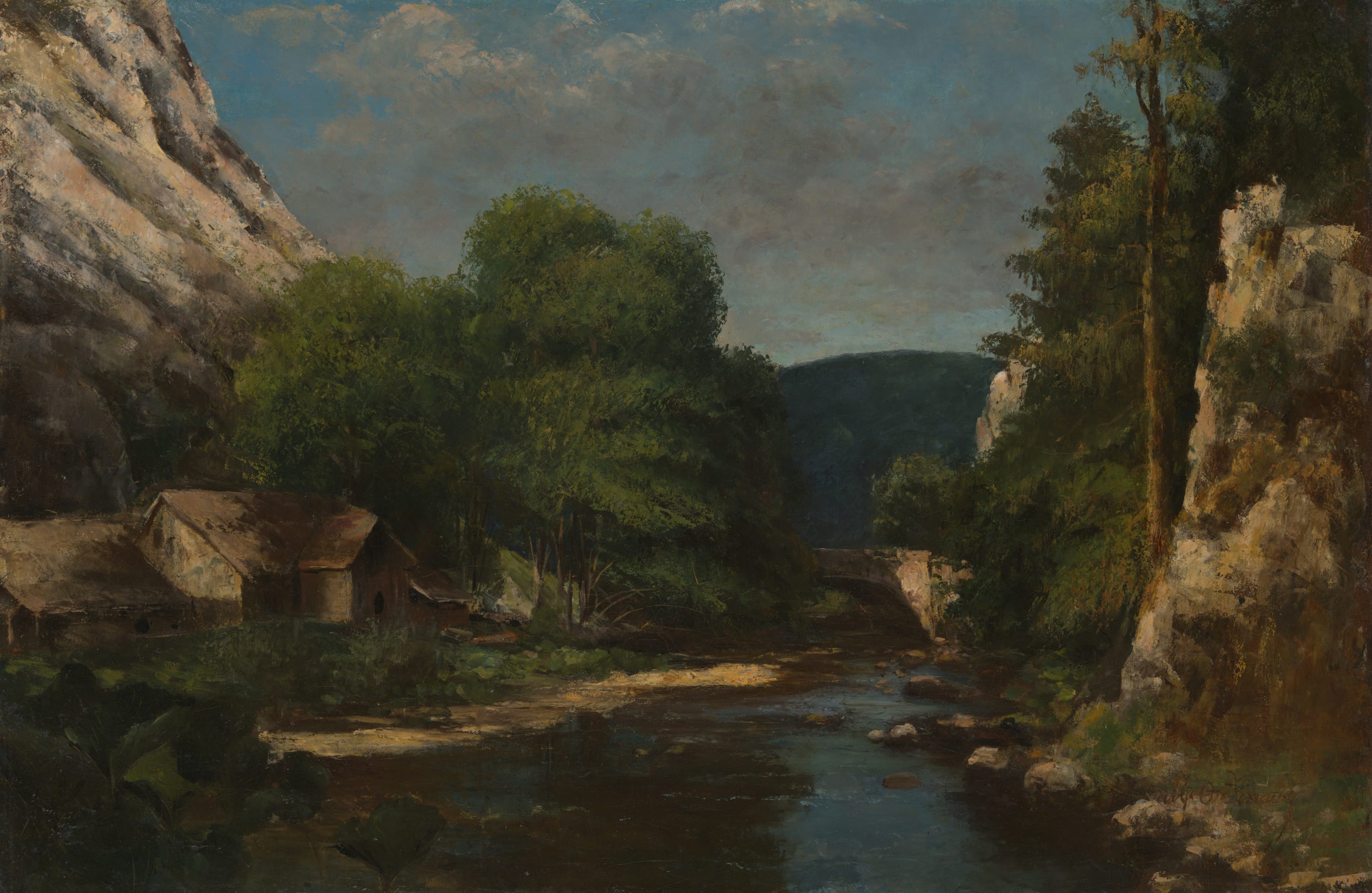 Landscape by Marcel Ordinaire, 1867 — fine art print