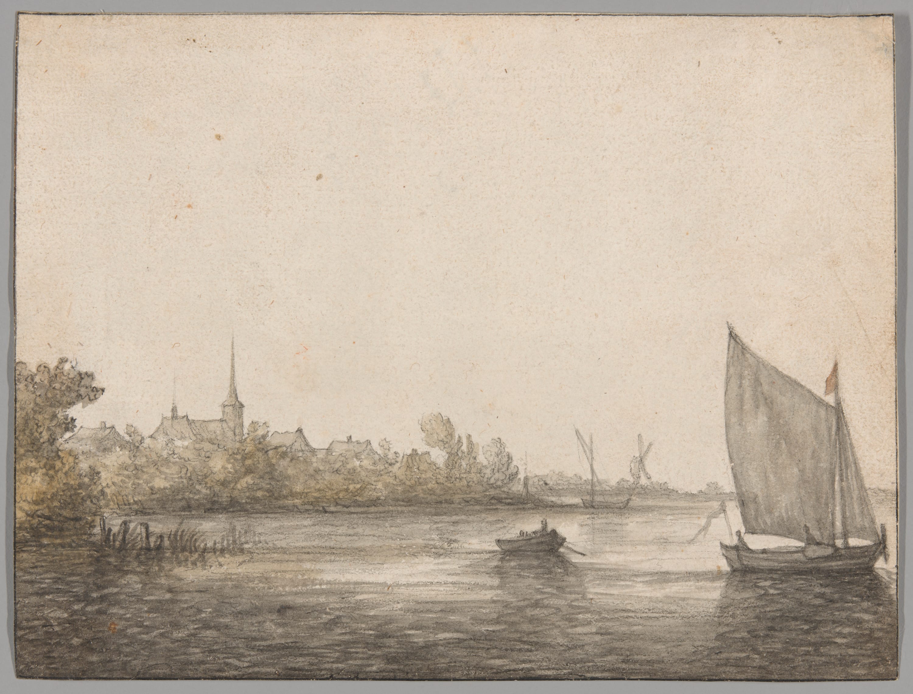 View of IJsselmonde Seen Across the New Maas by Aelbert Cuyp, c. 1640 — fine art print