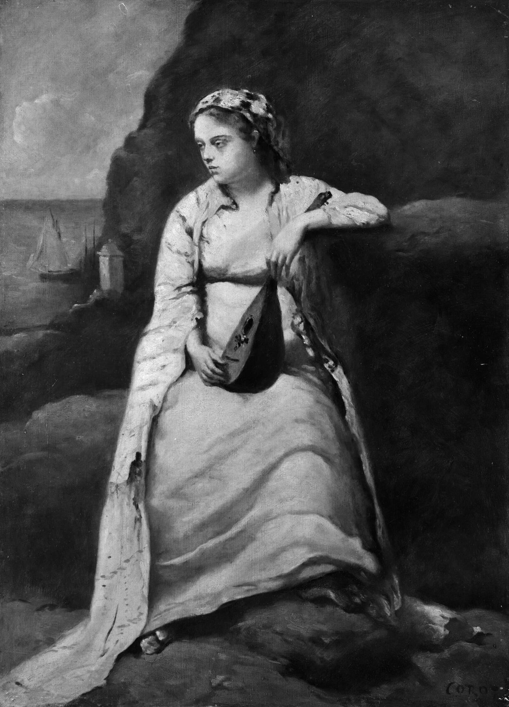 Haydée by Imitator of Jean Baptiste Camille Corot, 19th century — fine art print
