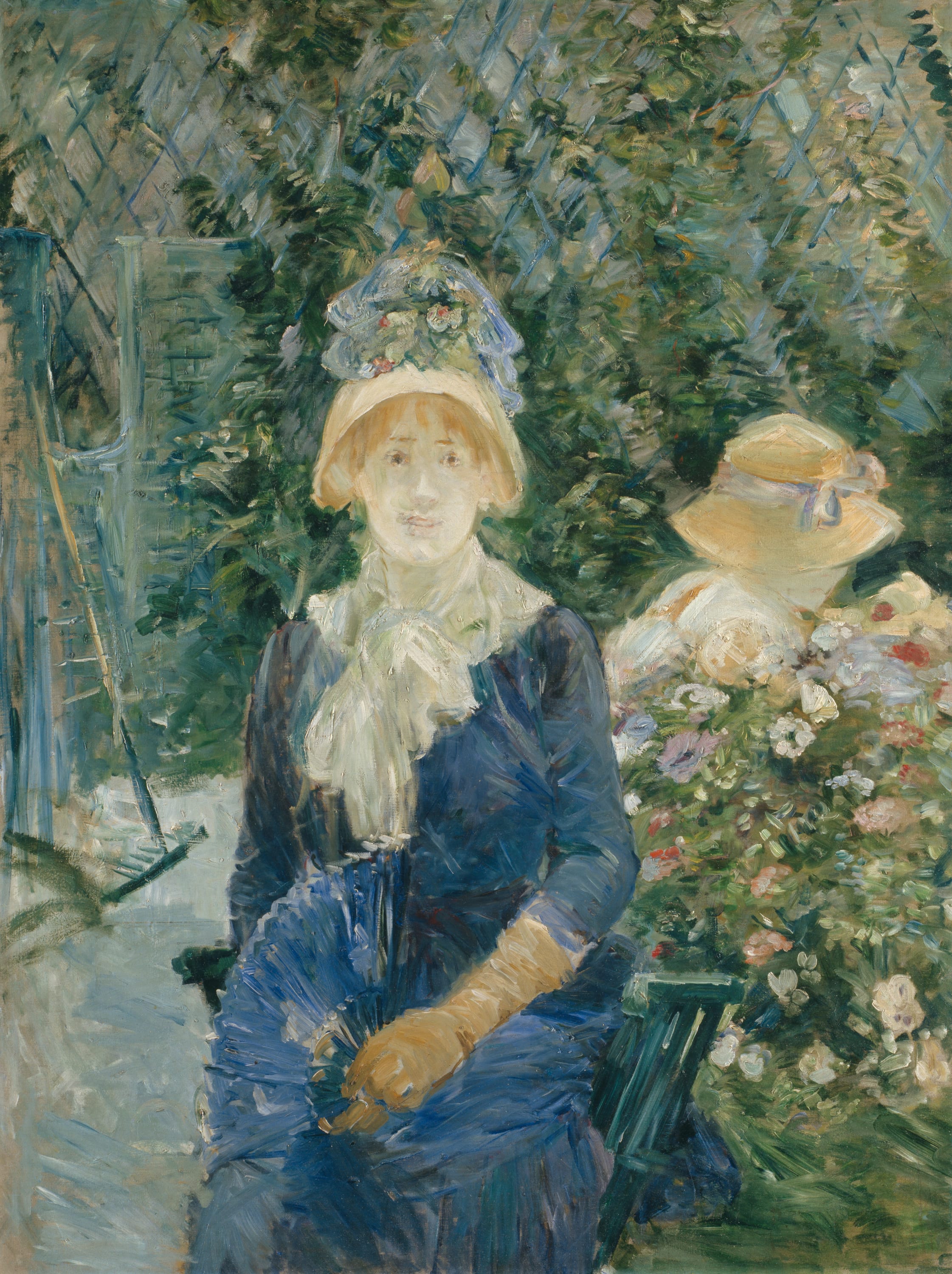 Woman in a Garden by Berthe Morisot, 1882–83 — fine art print