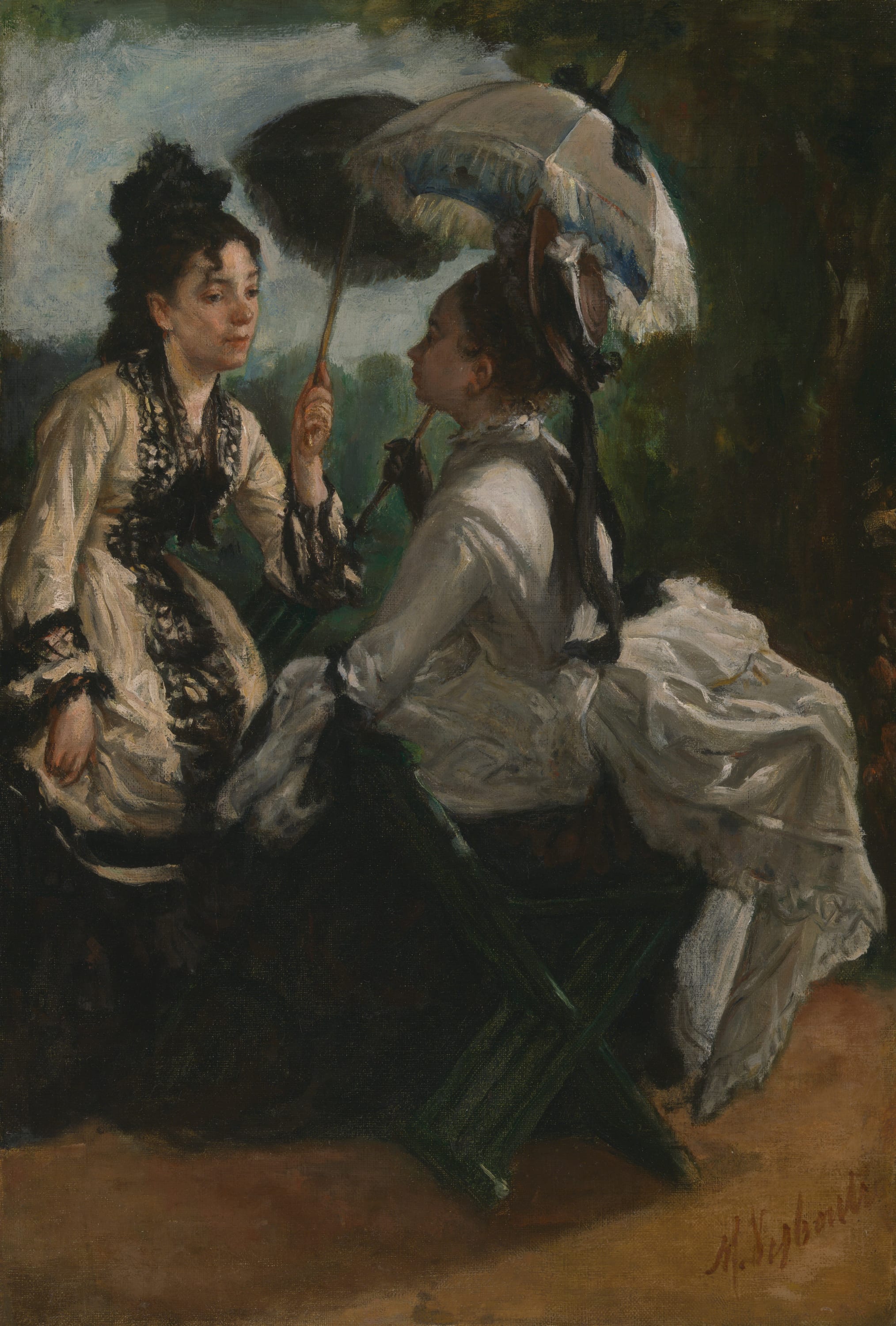 The Conversation by Marcellin Gilbert Desboutin, 1875–79 — fine art print