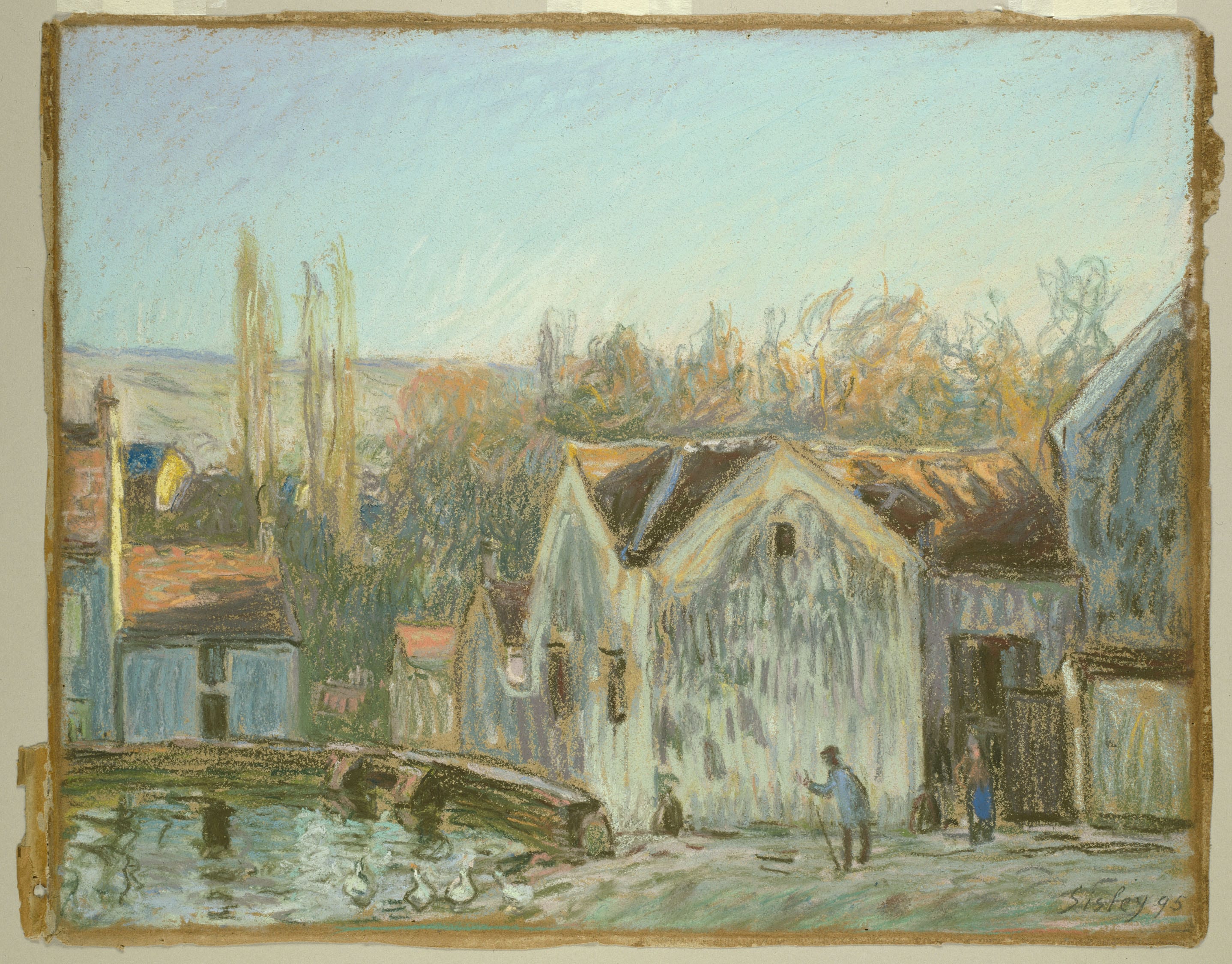 A Corner of Moret-sur-Loing by Alfred Sisley, 1895 — fine art print