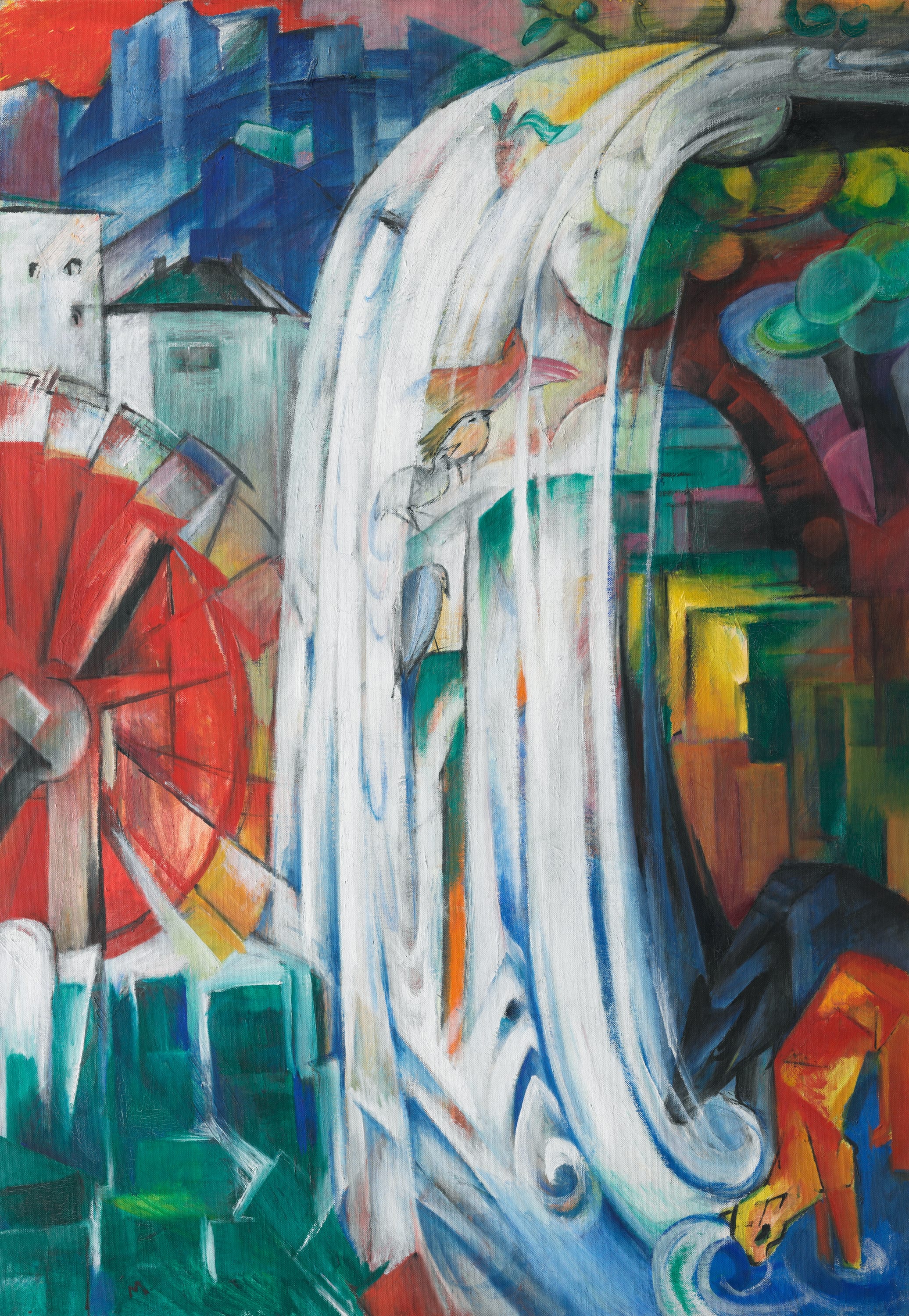 The Bewitched Mill by Franz Marc, 1913 — fine art print
