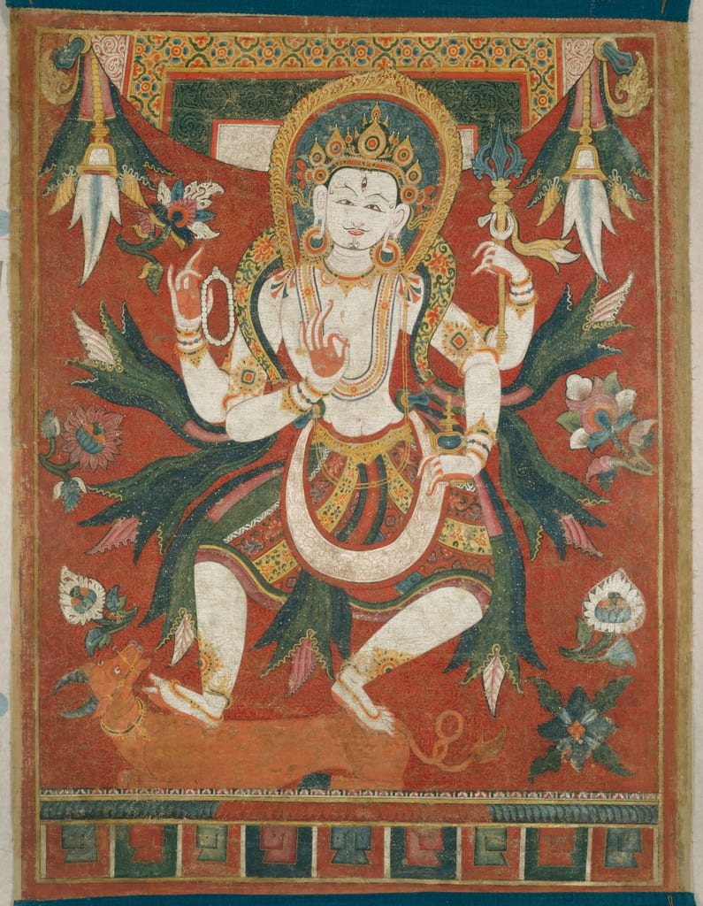 Double-Sided Painted Banner (Paubha) with God Shiva by Nepal, 16th-17th century — fine art print