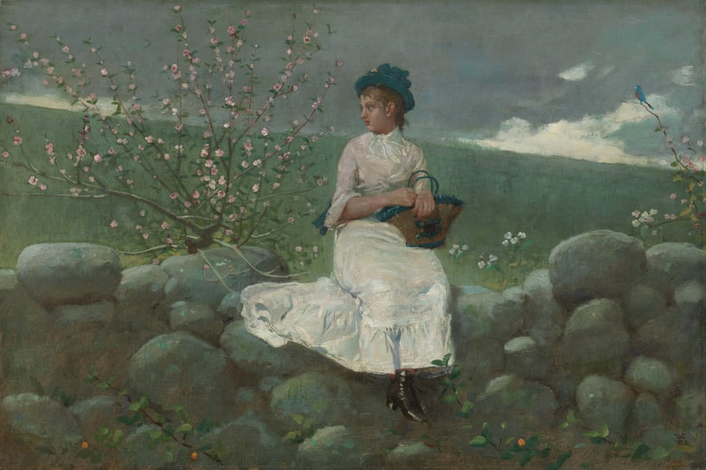 Peach Blossoms by Winslow Homer, 1878 — fine art print