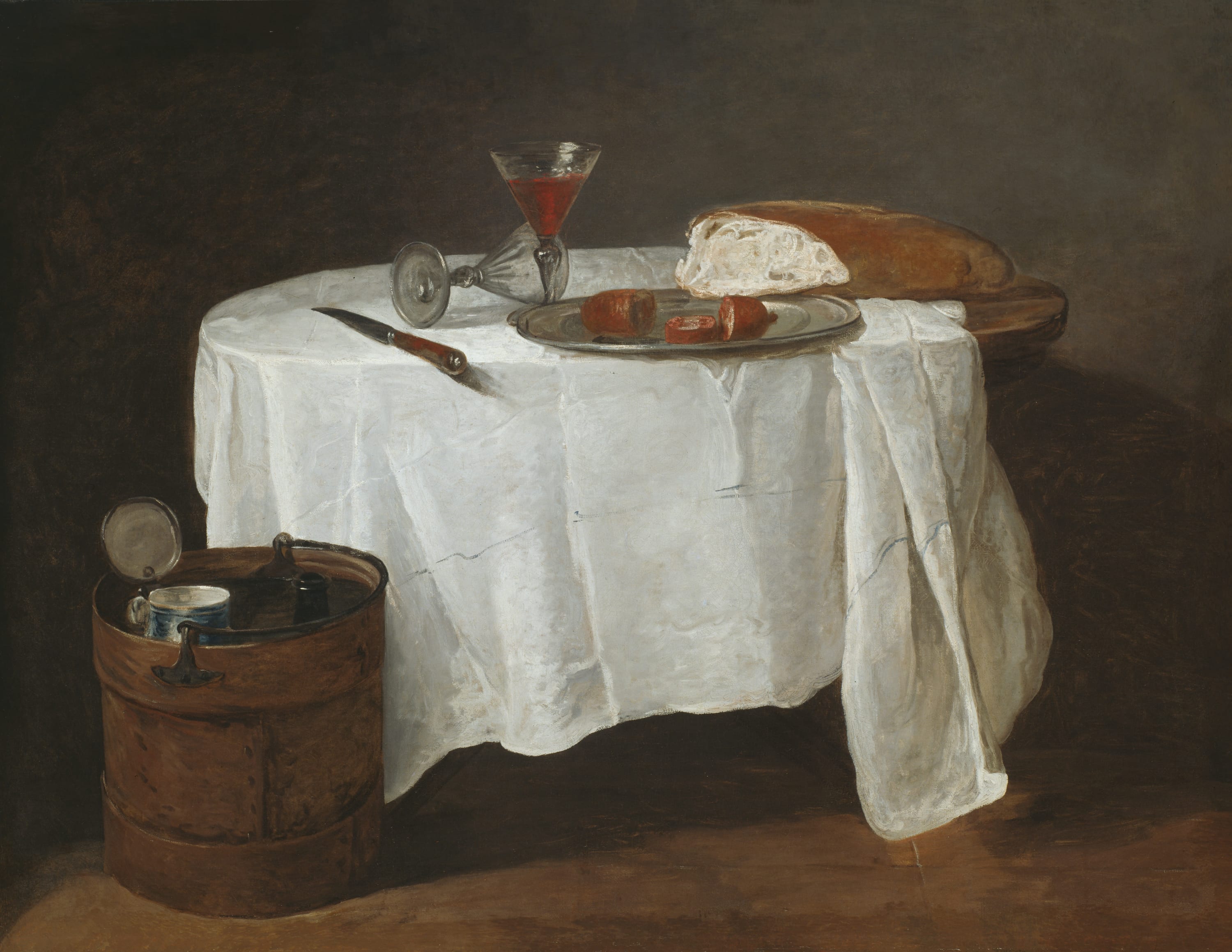The White Tablecloth by Jean Siméon Chardin, c. 1731–32 — fine art print
