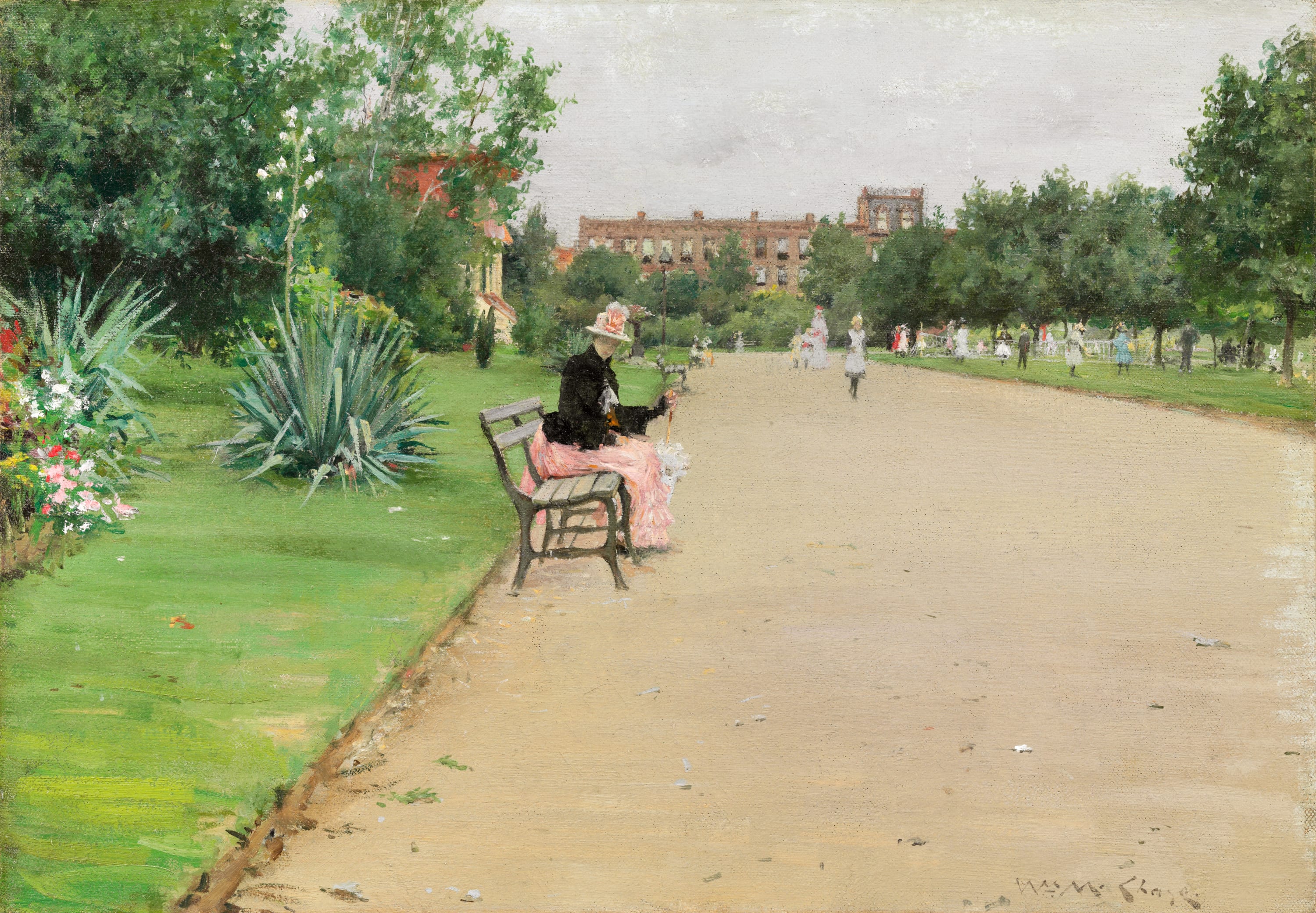 A City Park by William Merritt Chase, c. 1887 — fine art print