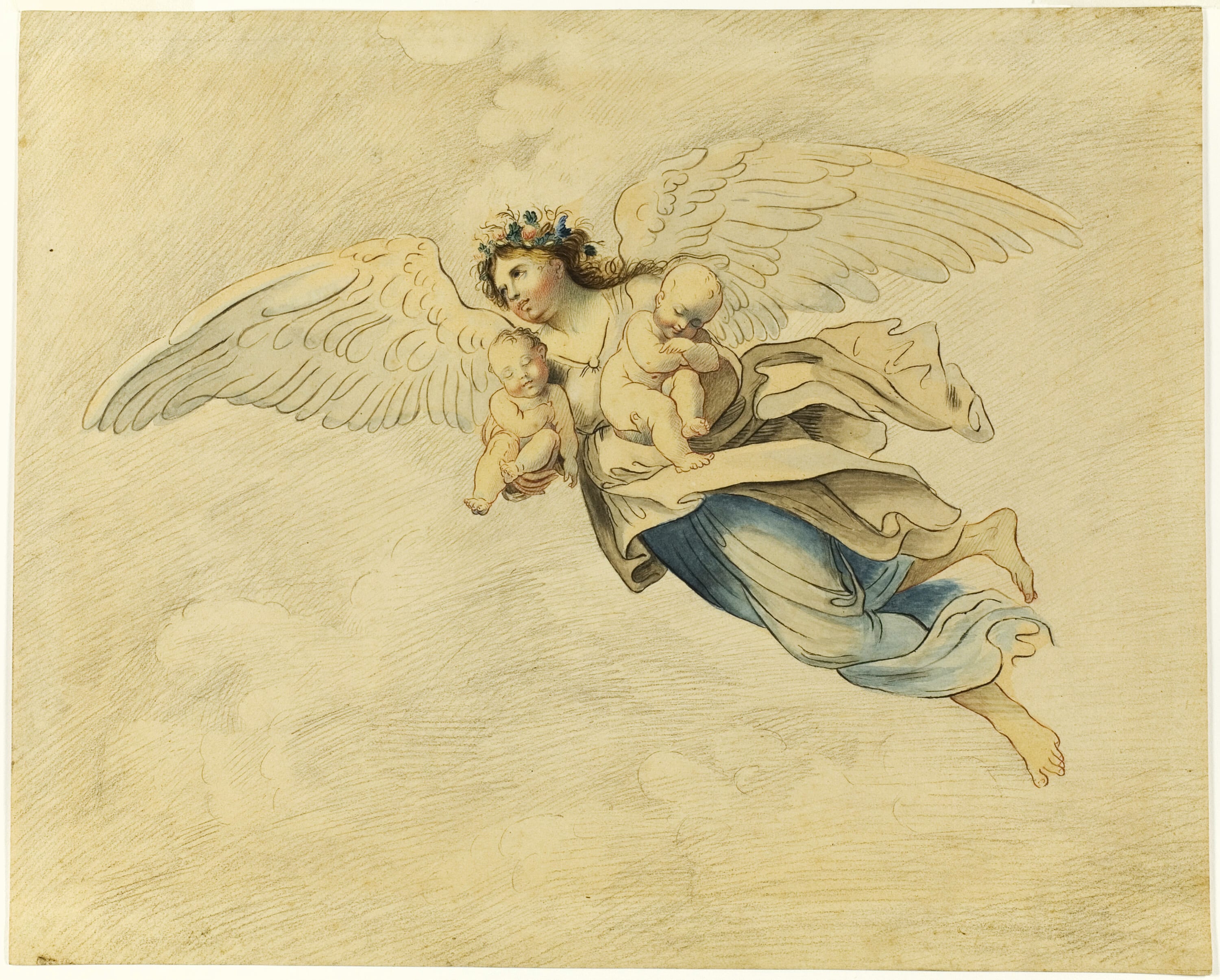 Night Carrying Sleep and Death by Domenichino, n.d. — fine art print