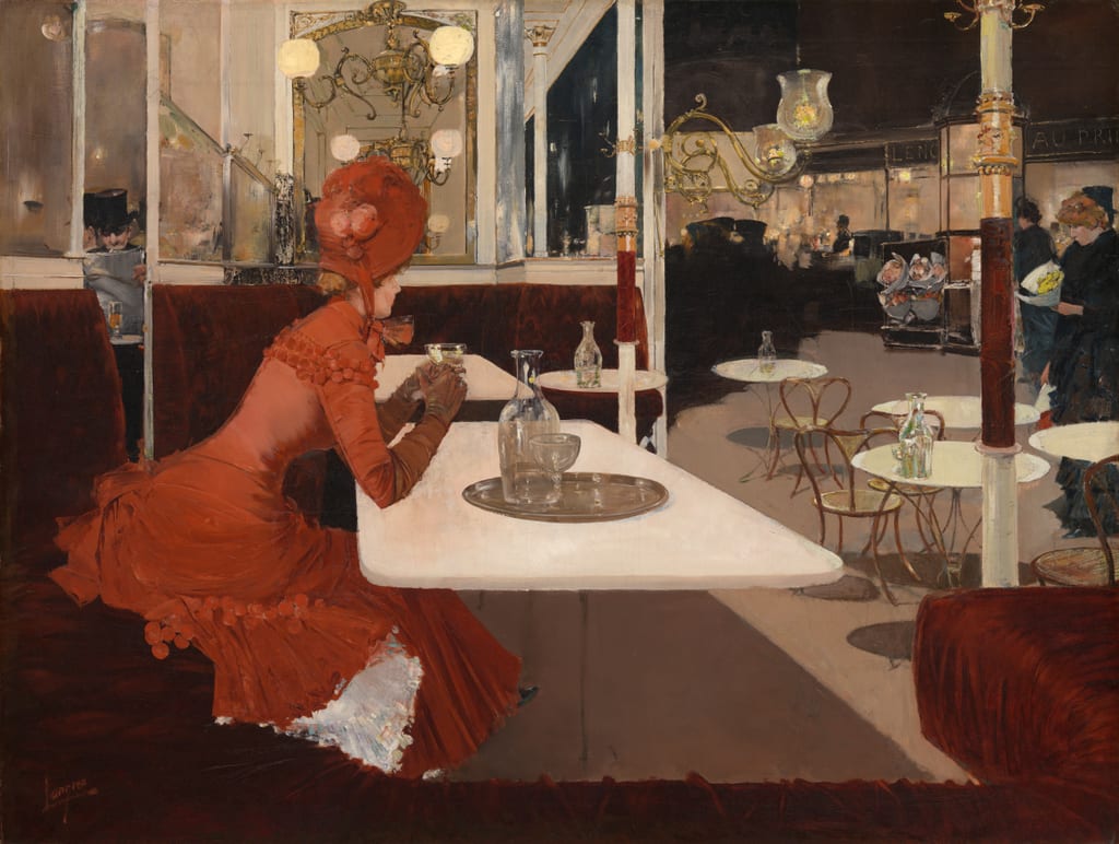 In the Café by Fernand Lungren, 1882–84 — fine art print