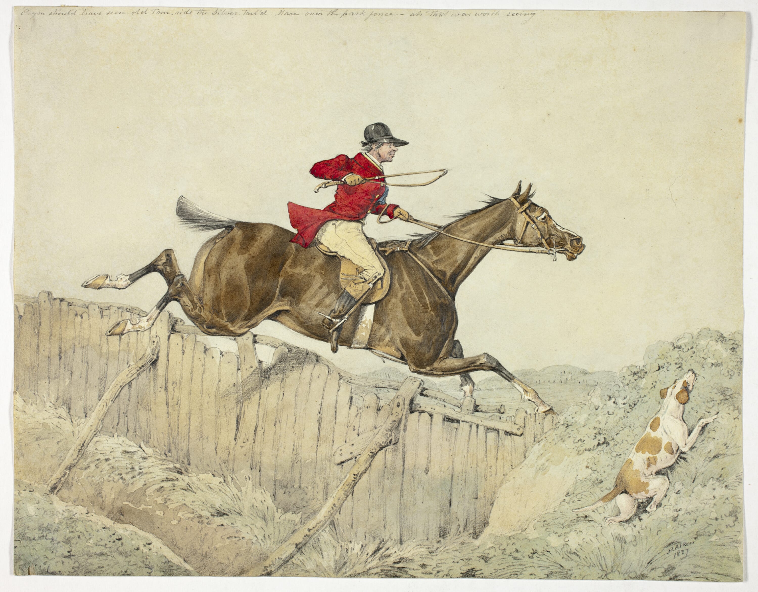 Pink Coated Rider by Henry Alken, 1827 — fine art print