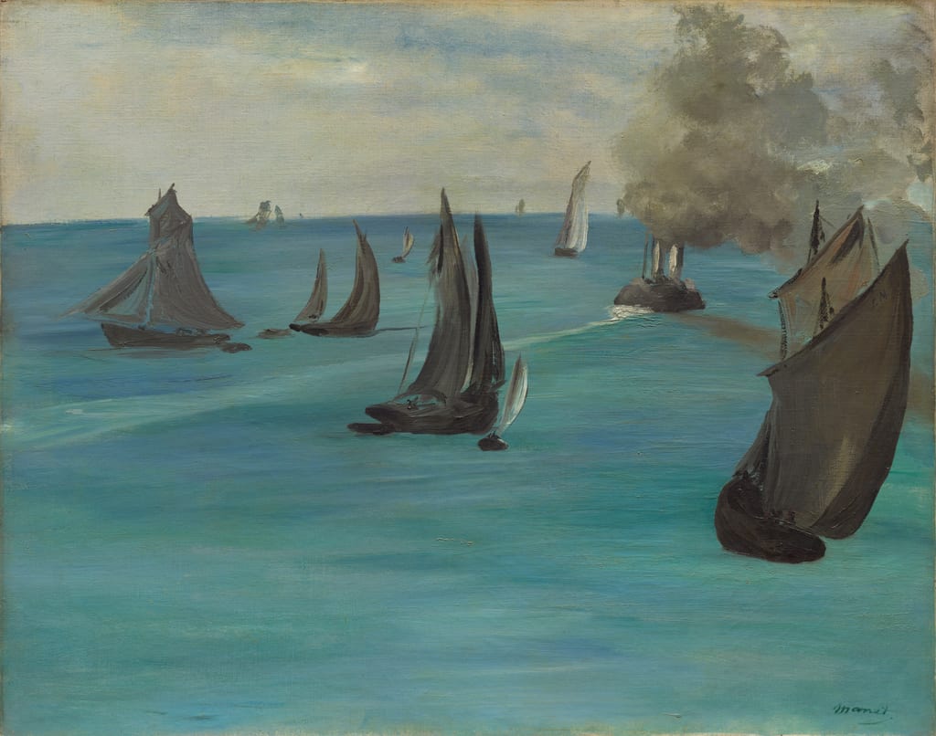 Sea View, Calm Weather (Vue de mer, temps calme) by Édouard Manet, 1864 — fine art print