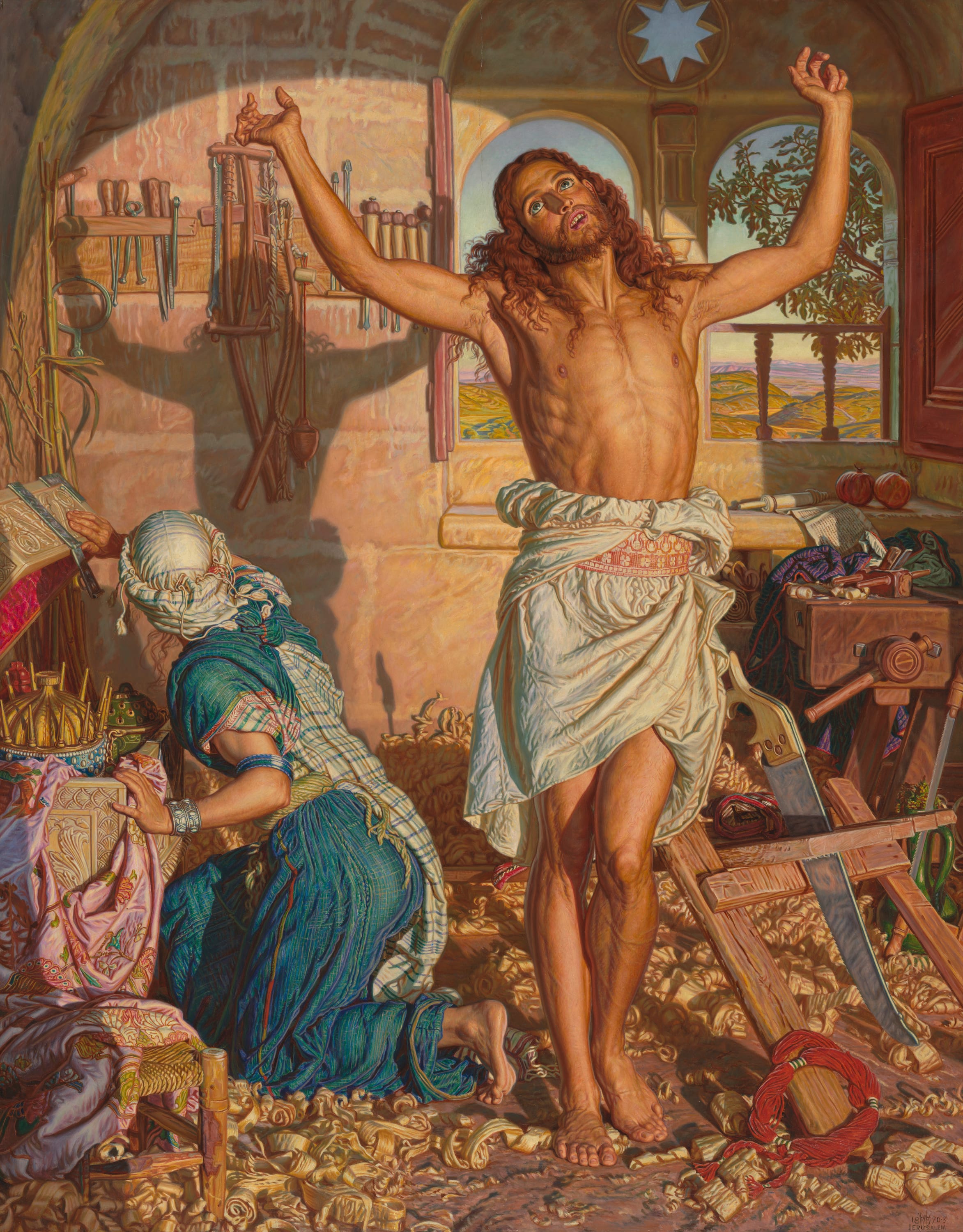 The Shadow of Death by William Holman Hunt, 1873-74 — fine art print