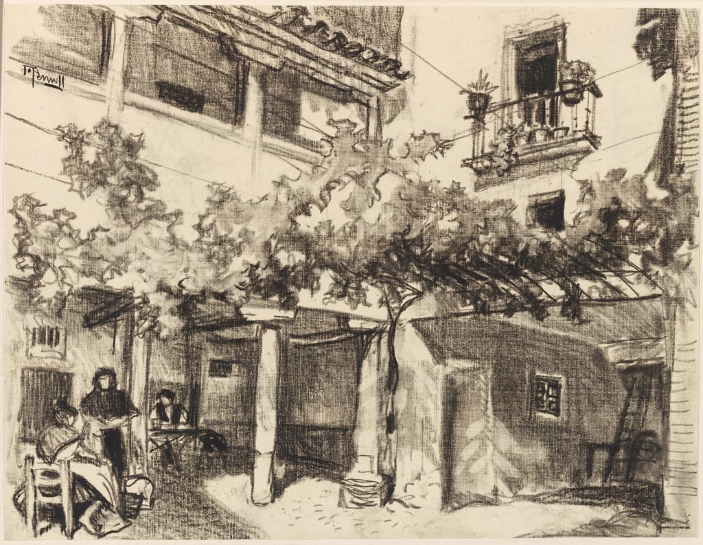 Delightful Pictures of Domestic Life, Alcalá, from Castilian Days by Joseph Pennell, 1903 — fine art print
