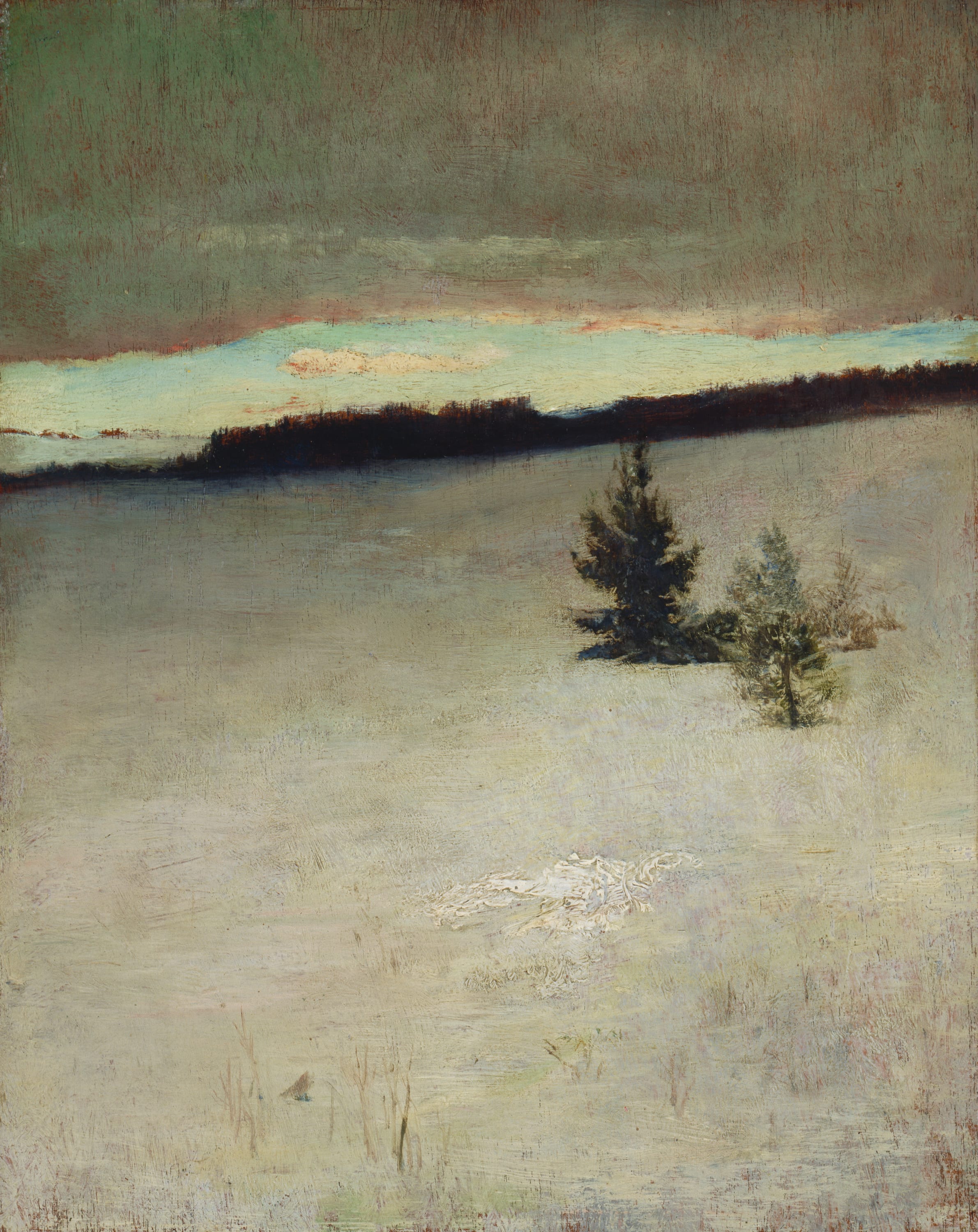 Snow Field, Morning, Roxbury by John La Farge, 1864 — fine art print