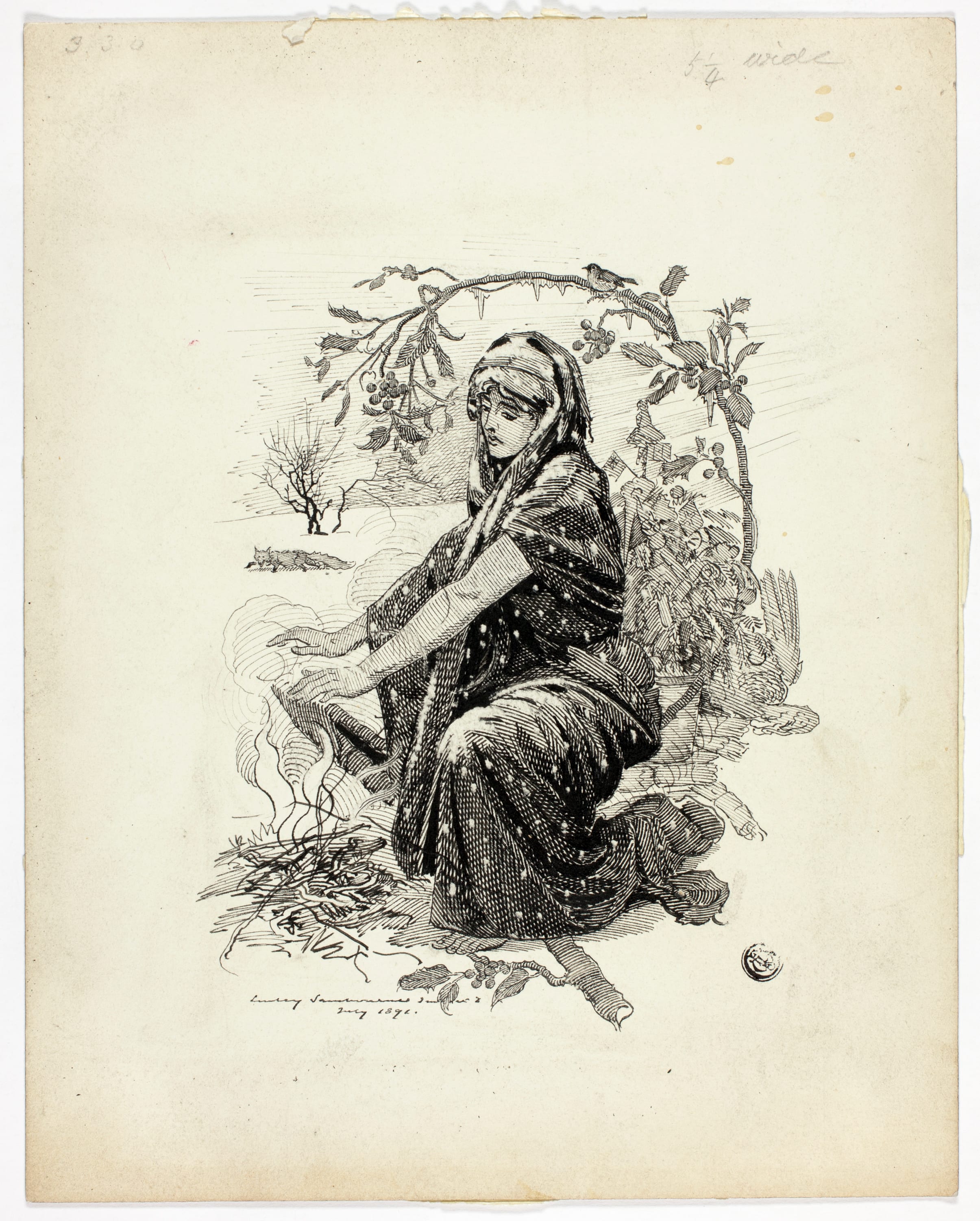 Winter by Edward Linley Sambourne, 1891 — fine art print