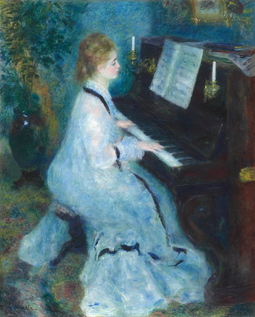 Woman at the Piano by Pierre-Auguste Renoir, 1875–76 — fine art print