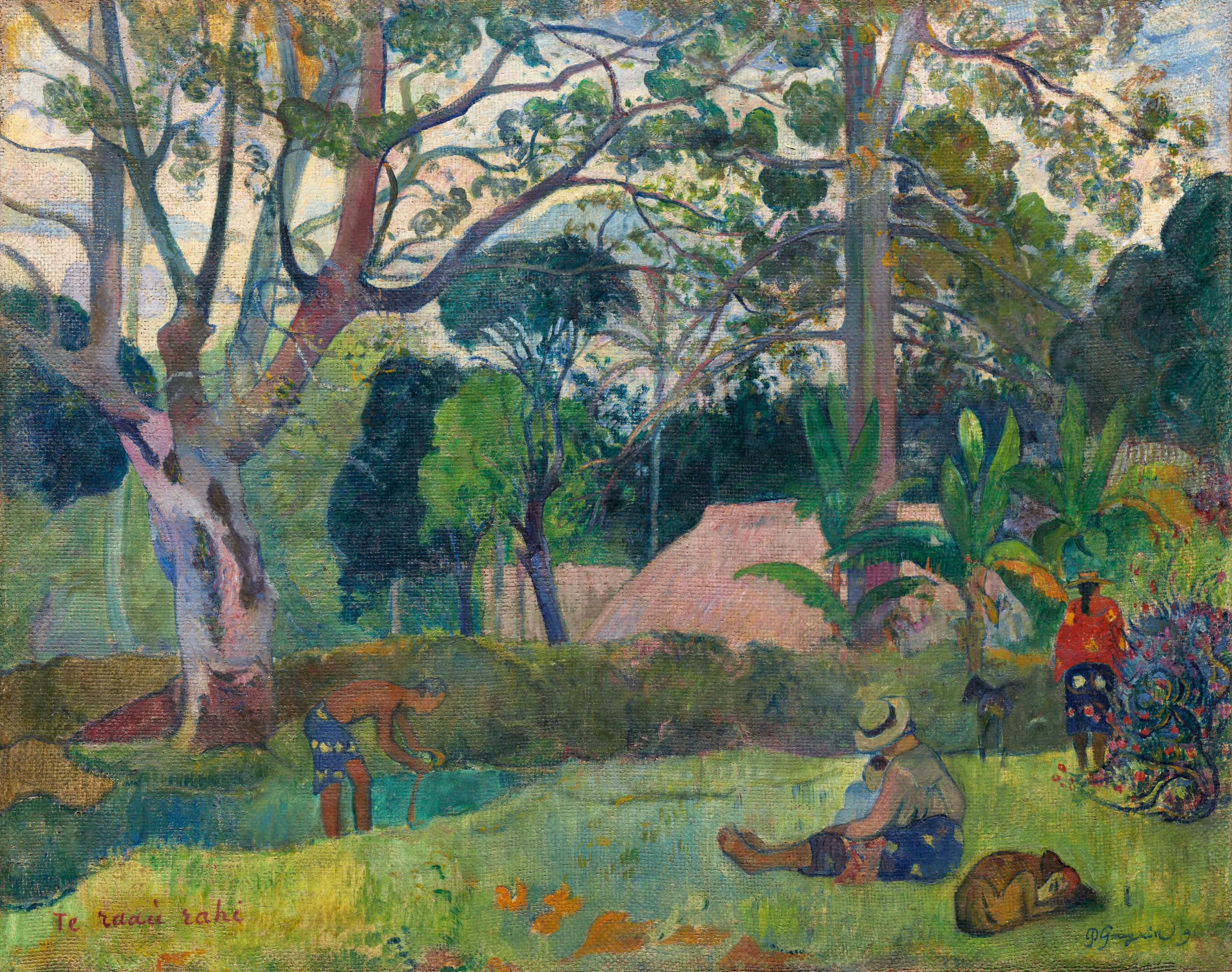 Te raau rahi (The Big Tree) by Paul Gauguin, 1891 — fine art print