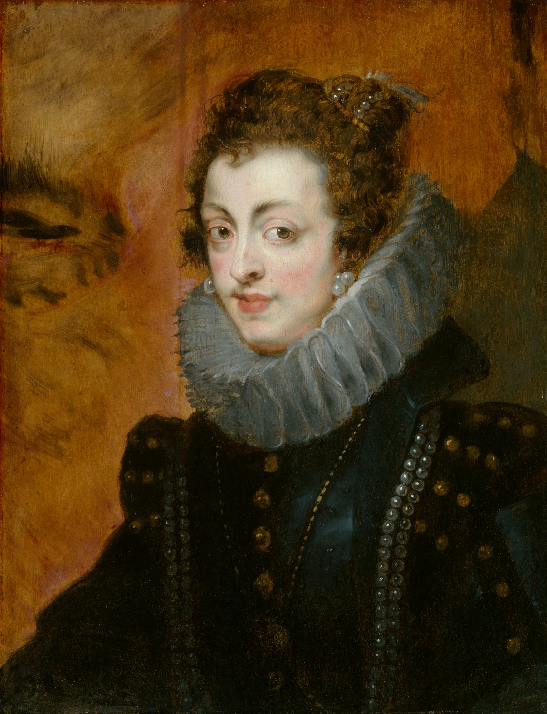 Portrait of Isabella of Bourbon by Follower of Peter Paul Rubens, c. 1630 — fine art print
