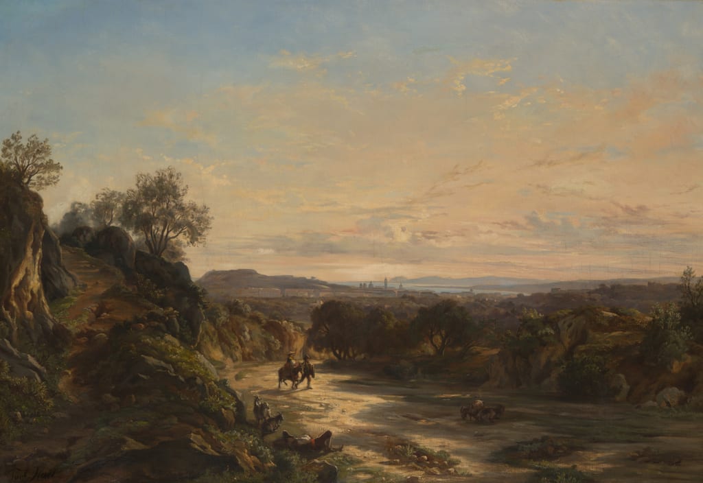 Sur la route de Nice by Paul Huet, c. 1844 — fine art print
