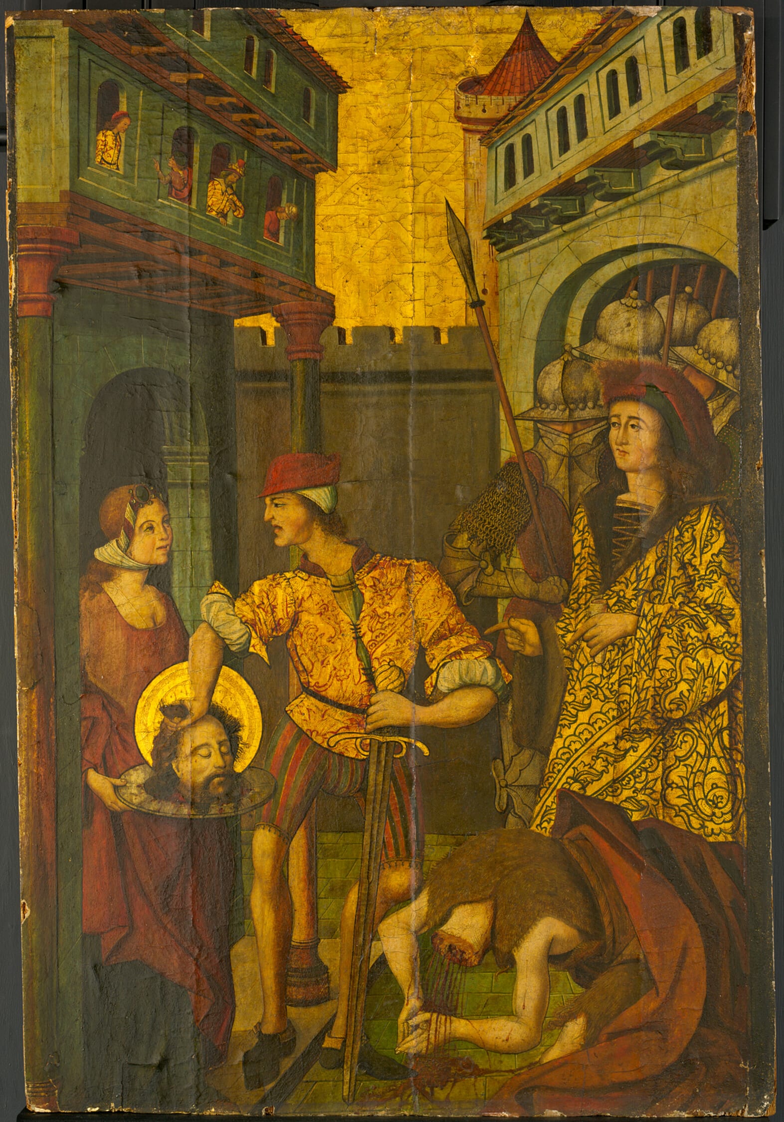 The Beheading of Saint John the Baptist by Master of Palanquinos, c. 1490–c. 1500 — fine art print