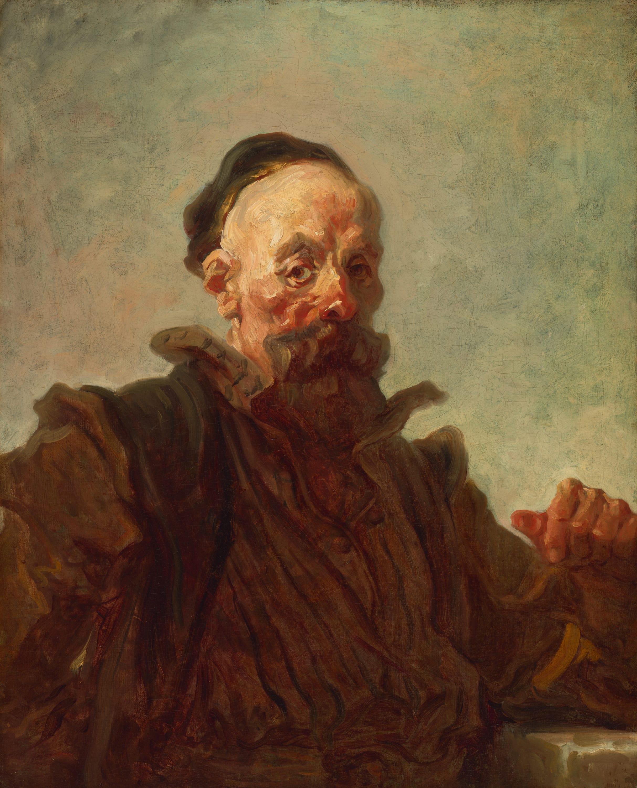 Portrait of a Man in Costume by Jean Honoré Fragonard, c. 1767–68 — fine art print