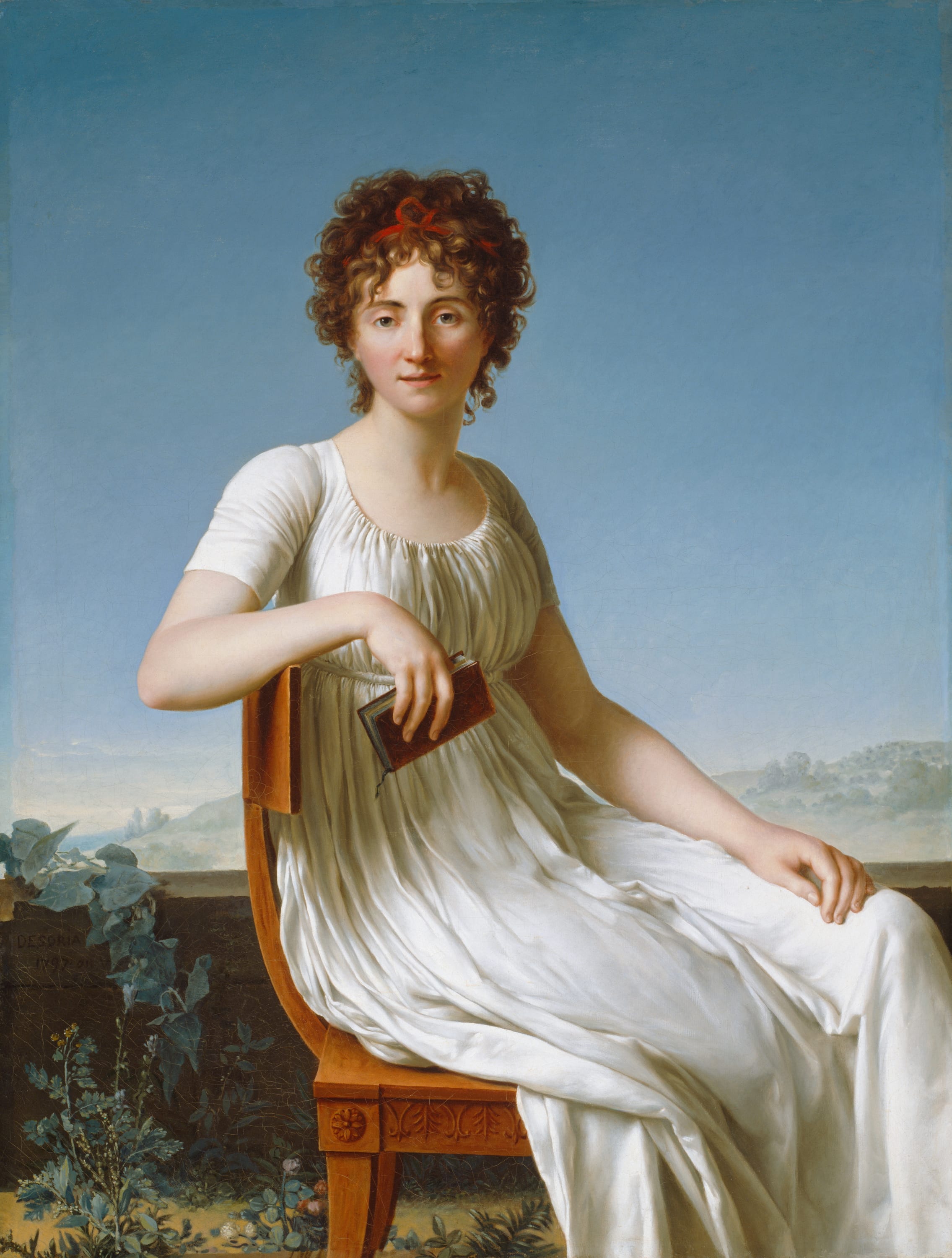 Portrait of Constance Pipelet by Jean Baptiste François Désoria, 1797 — fine art print