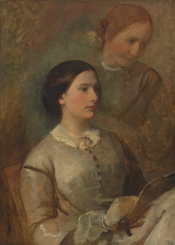 Double Portrait: Two Women by British, c. 1845 — fine art print