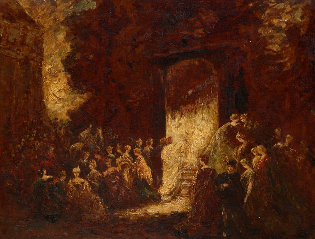 Fête d'Après-Midi by Adolphe Joseph Thomas Monticelli, c. 1880 — fine art print