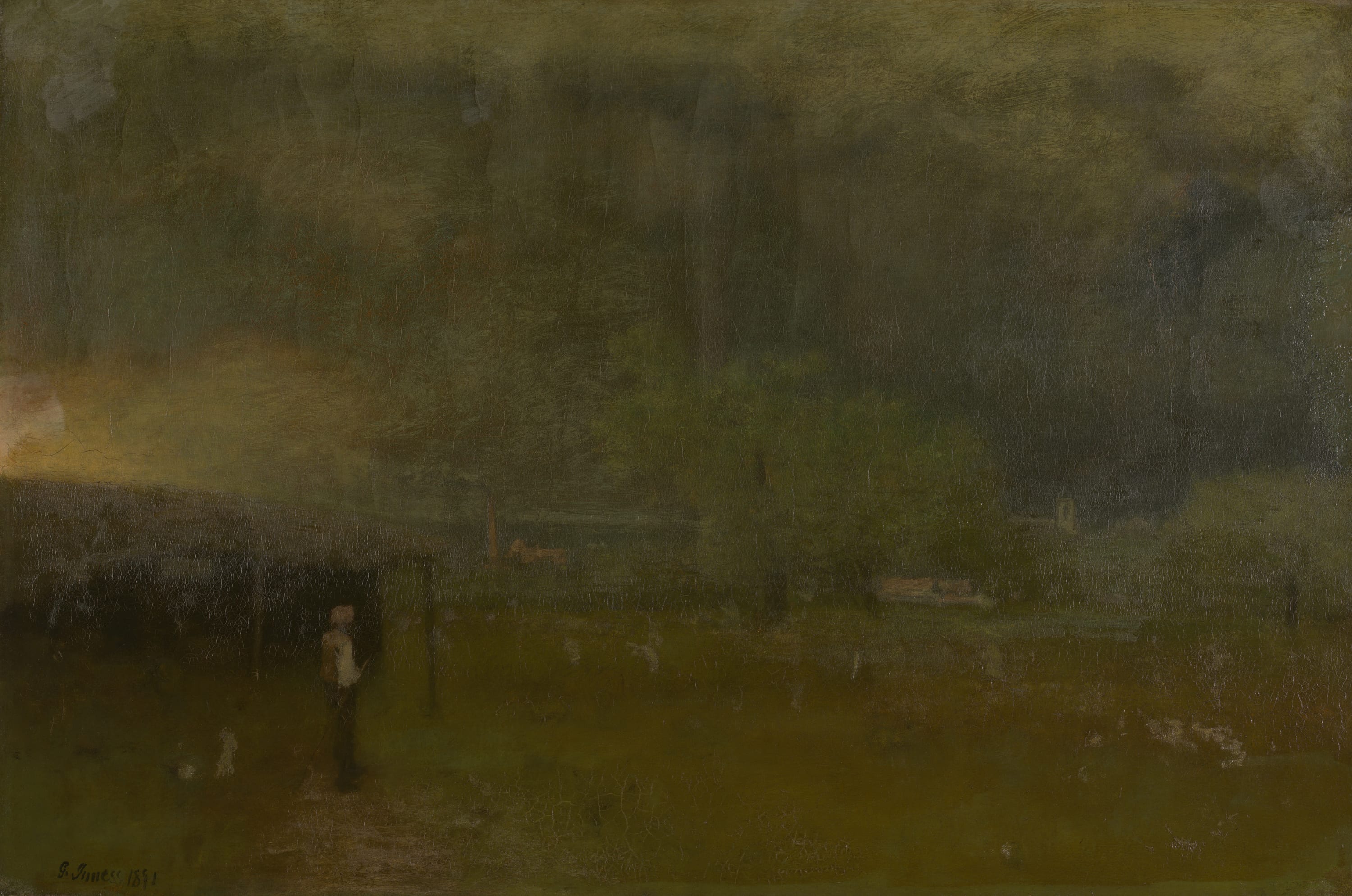 Threatening by George Inness, 1891 — fine art print