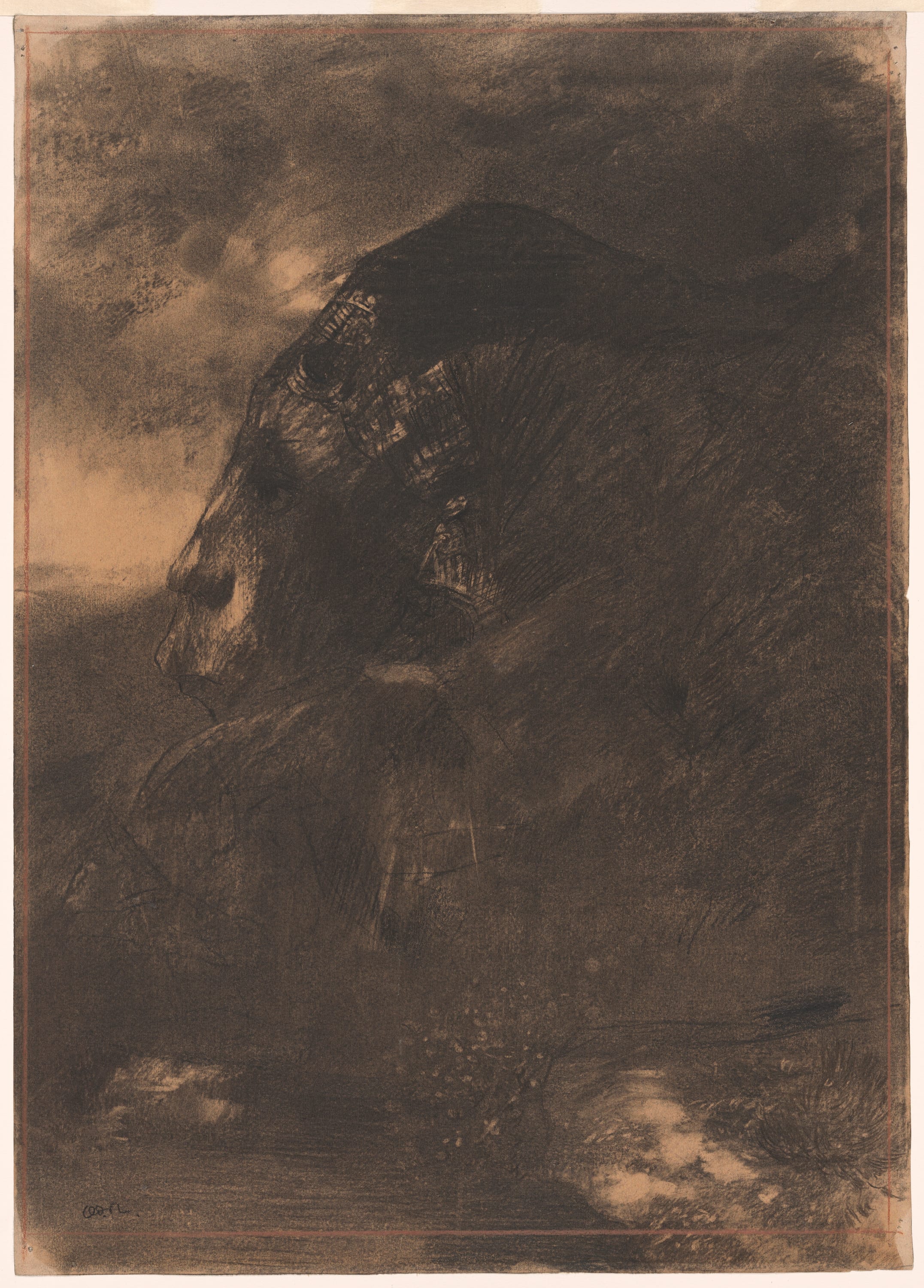 The Sphinx by Odilon Redon, 1883 — fine art print
