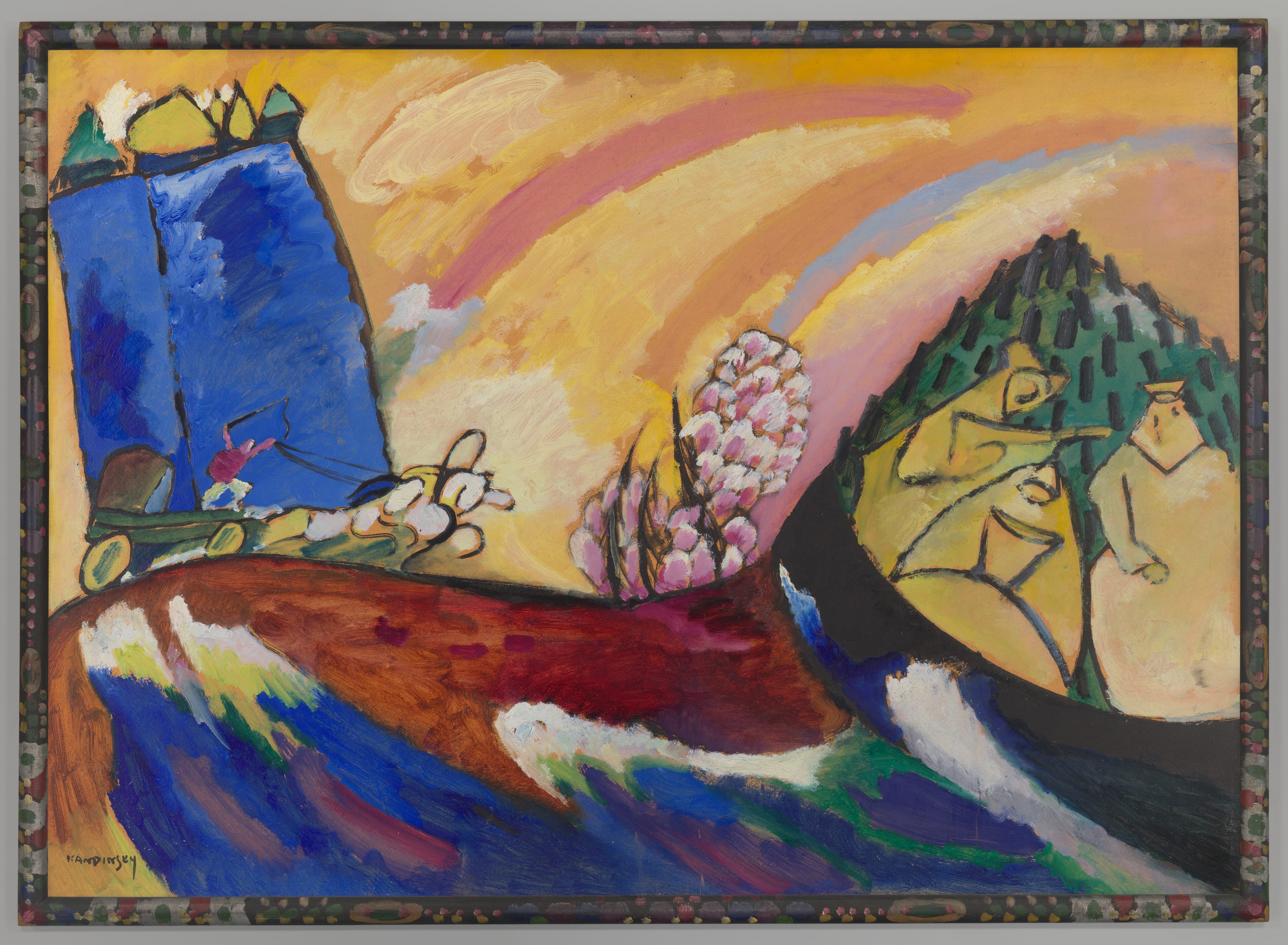 Painting with Troika by Vasily Kandinsky, January 18, 1911 — fine art print