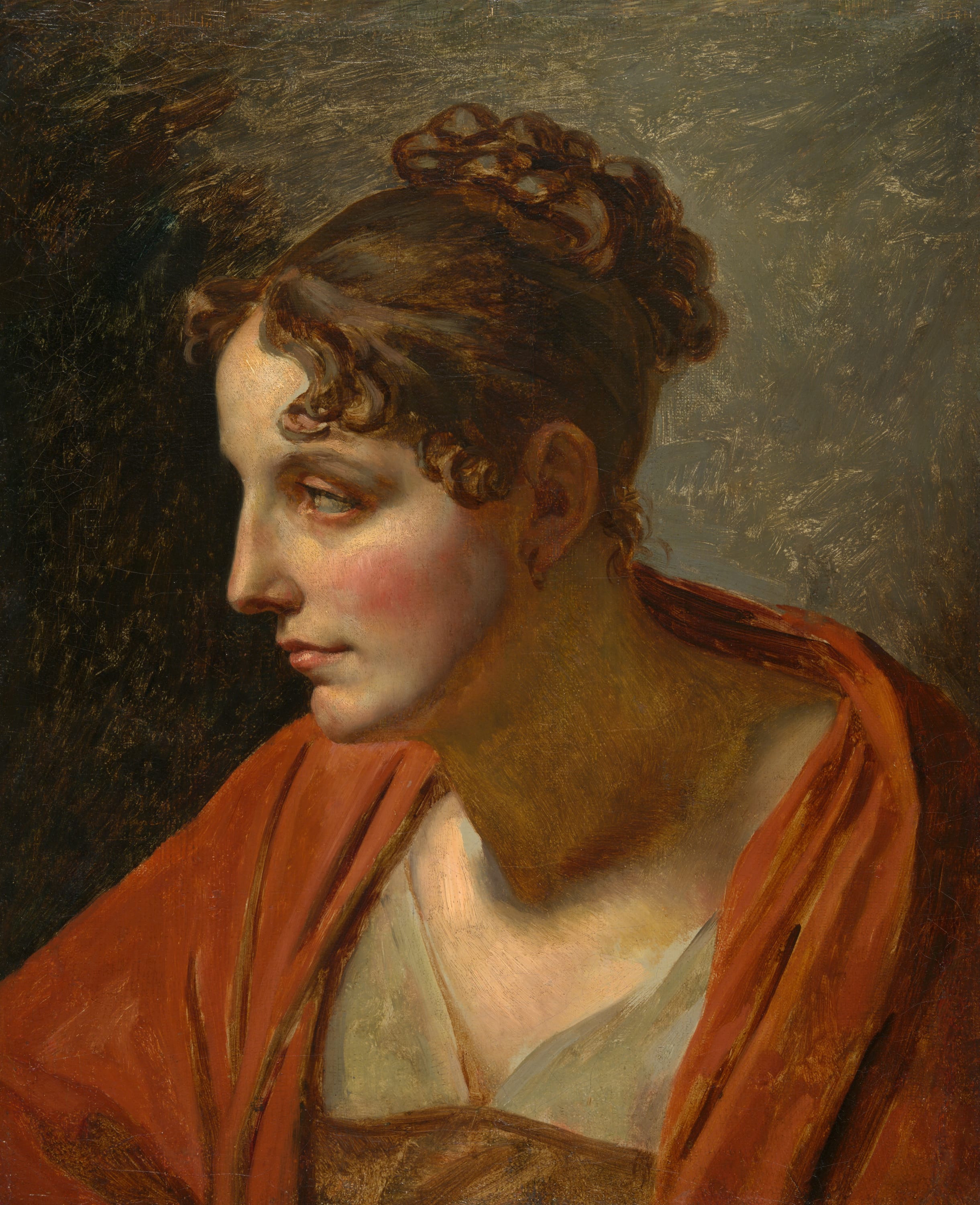 Head of a Woman by French, c. 1810 — fine art print