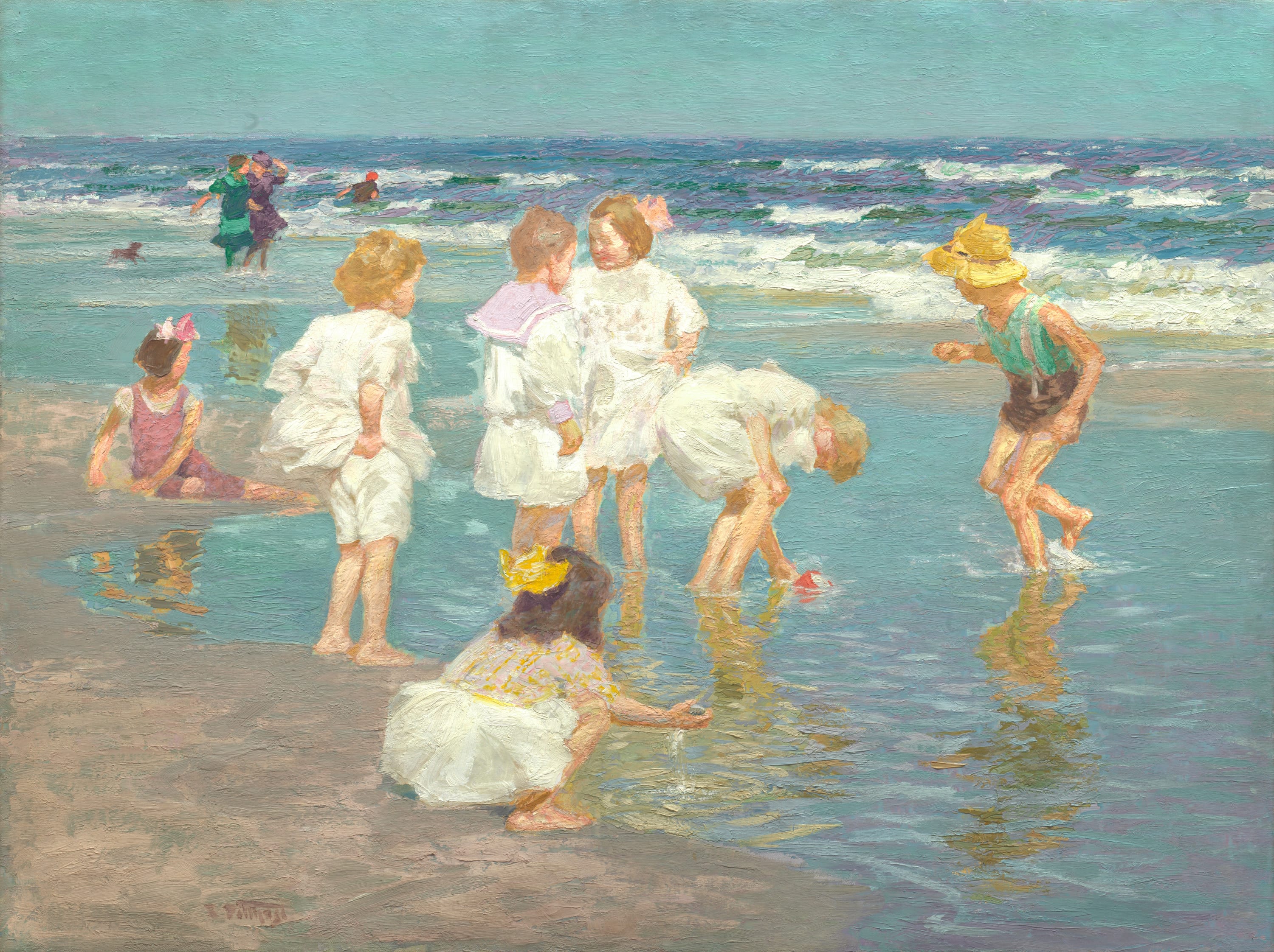 A Holiday by Edward Henry Potthast, c. 1915 — fine art print