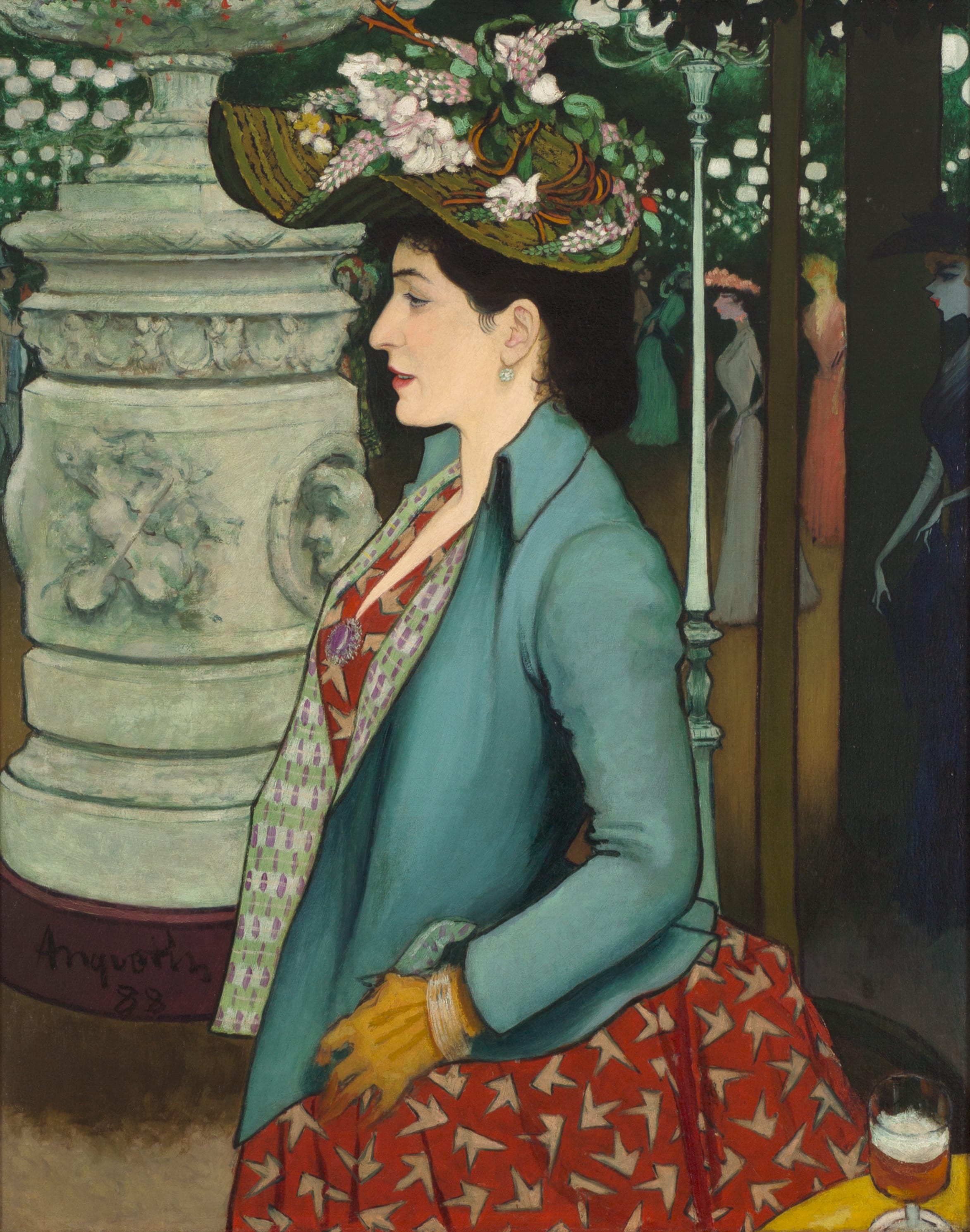 A Woman at the Élysée Montmartre (Femme à l’Élysée Montmartre) by Louis Anquetin, 1888 — fine art print