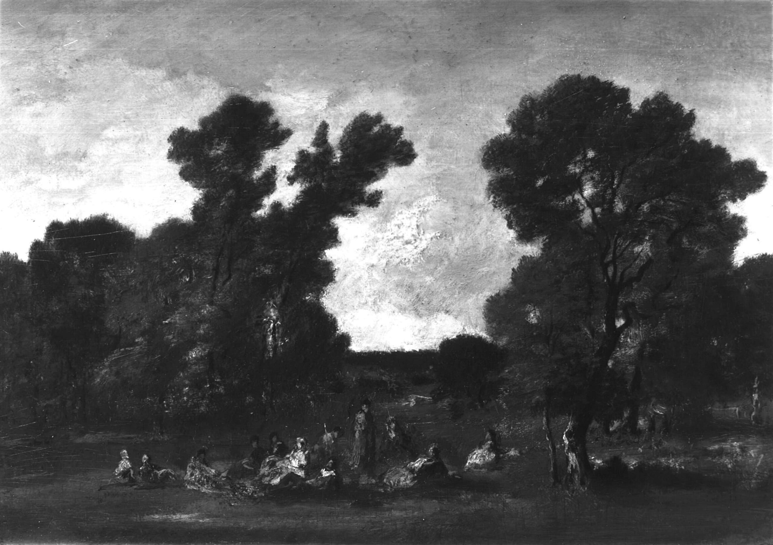 Landscape with Figures by Narcisse Virgile Diaz de la Peña, c. 1870 — fine art print