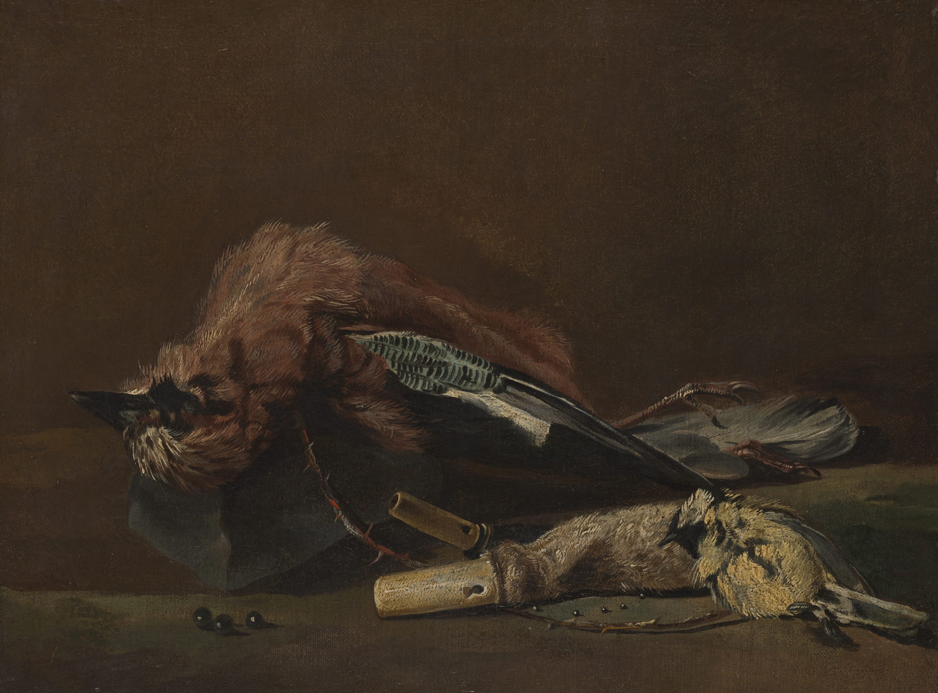 Dead Birds and Shot Bags by Pieter Boel, c. 1660 — fine art print