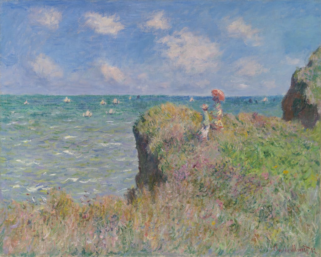Cliff Walk at Pourville by Claude Monet, 1882 — fine art print