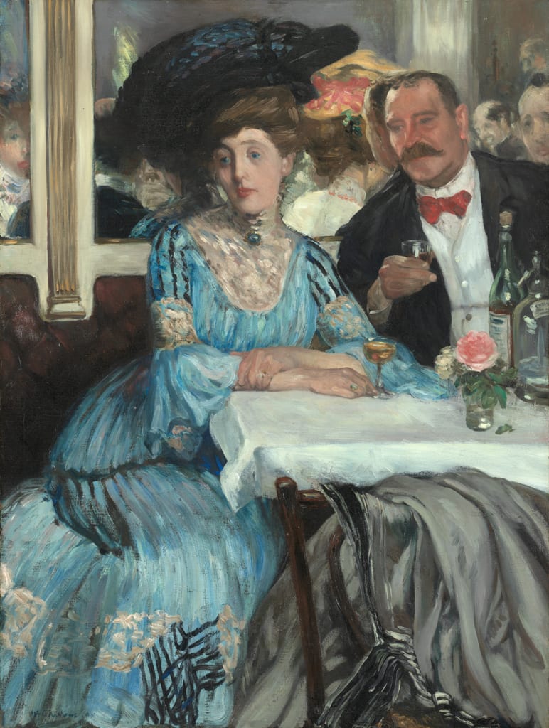 At Mouquin's by William James Glackens, 1905 — fine art print