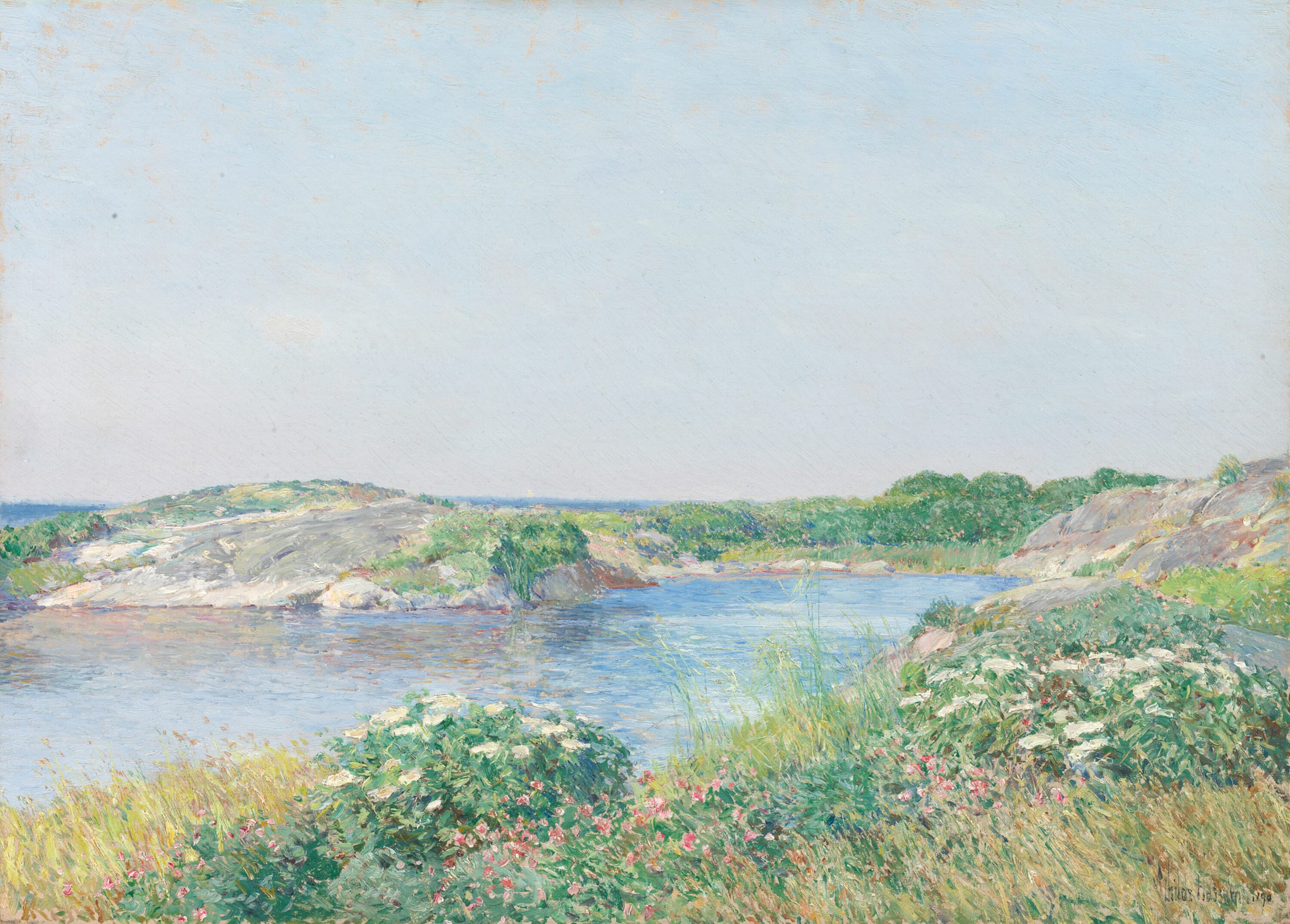 The Little Pond, Appledore by Childe Hassam, 1890 — fine art print