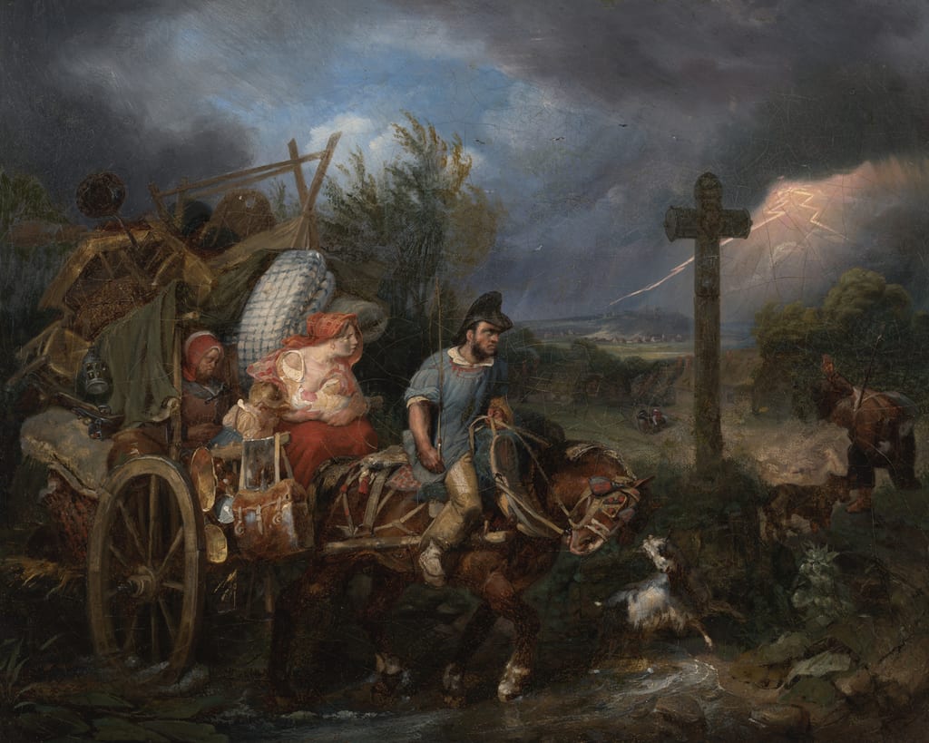 The Diligence by Nicolas Toussaint Charlet, c. 1820–23 — fine art print