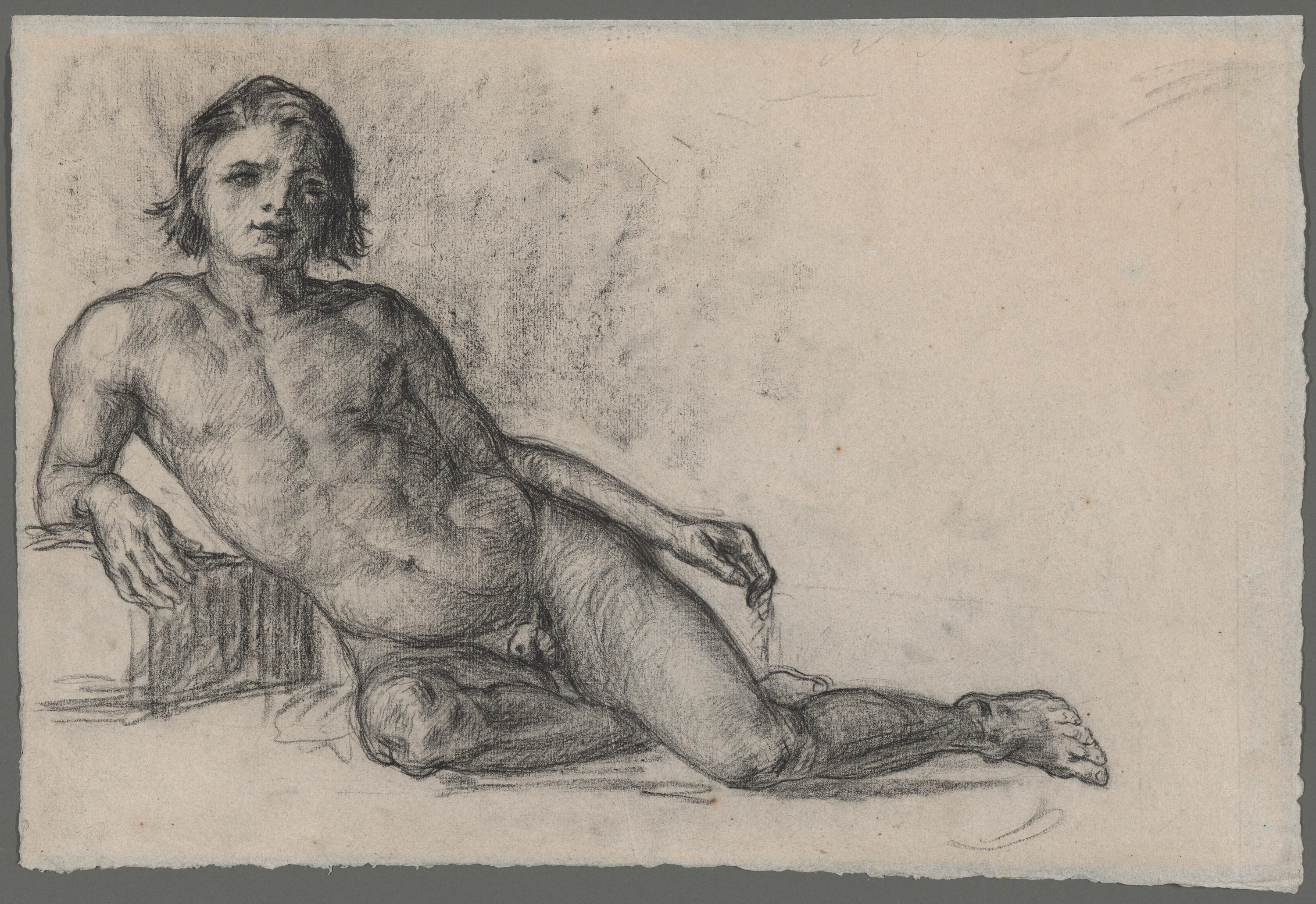 Male Nude by Paul Cezanne, 1863/66 — fine art print