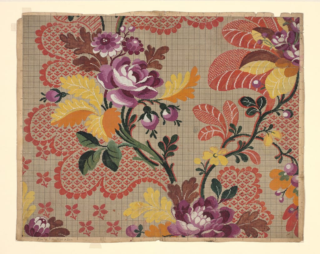 Mise-en-Carte (Point-Paper) by Nicholas Guerin et Cie, 1760s — fine art print
