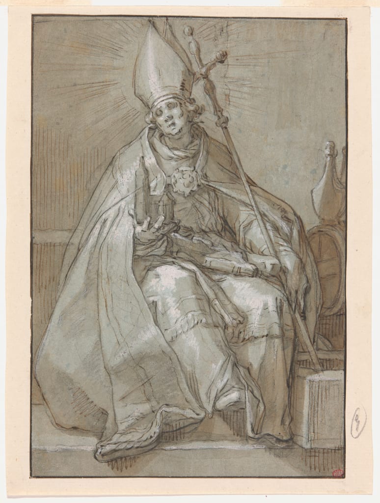 Saint Willibrord by Abraham Bloemaert, 1625/30 — fine art print