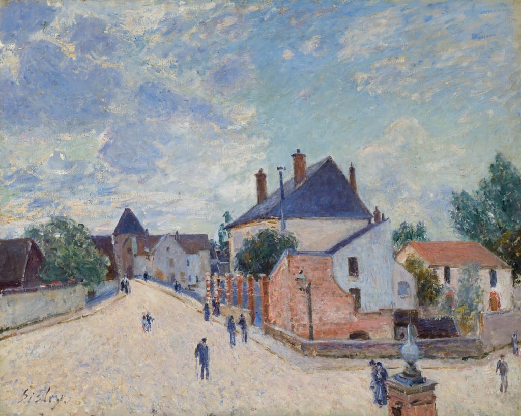 Street in Moret by Alfred Sisley, c. 1890 — fine art print
