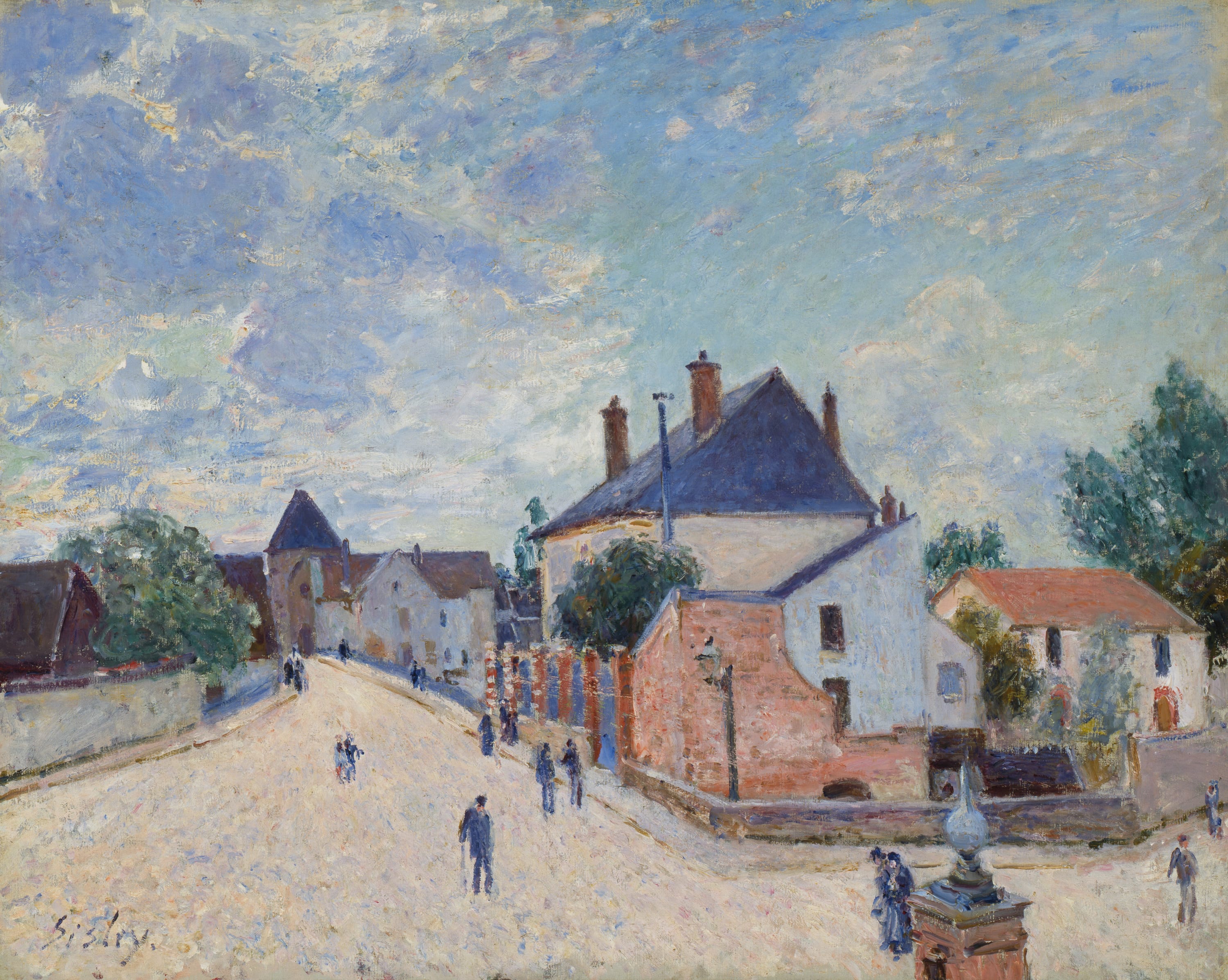 Street in Moret by Alfred Sisley, c. 1890 — fine art print